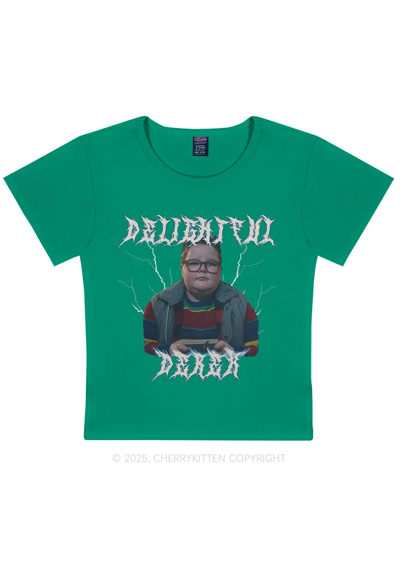 Delightful Boy Y2K Baby Tee Cherrykitten - Image 10