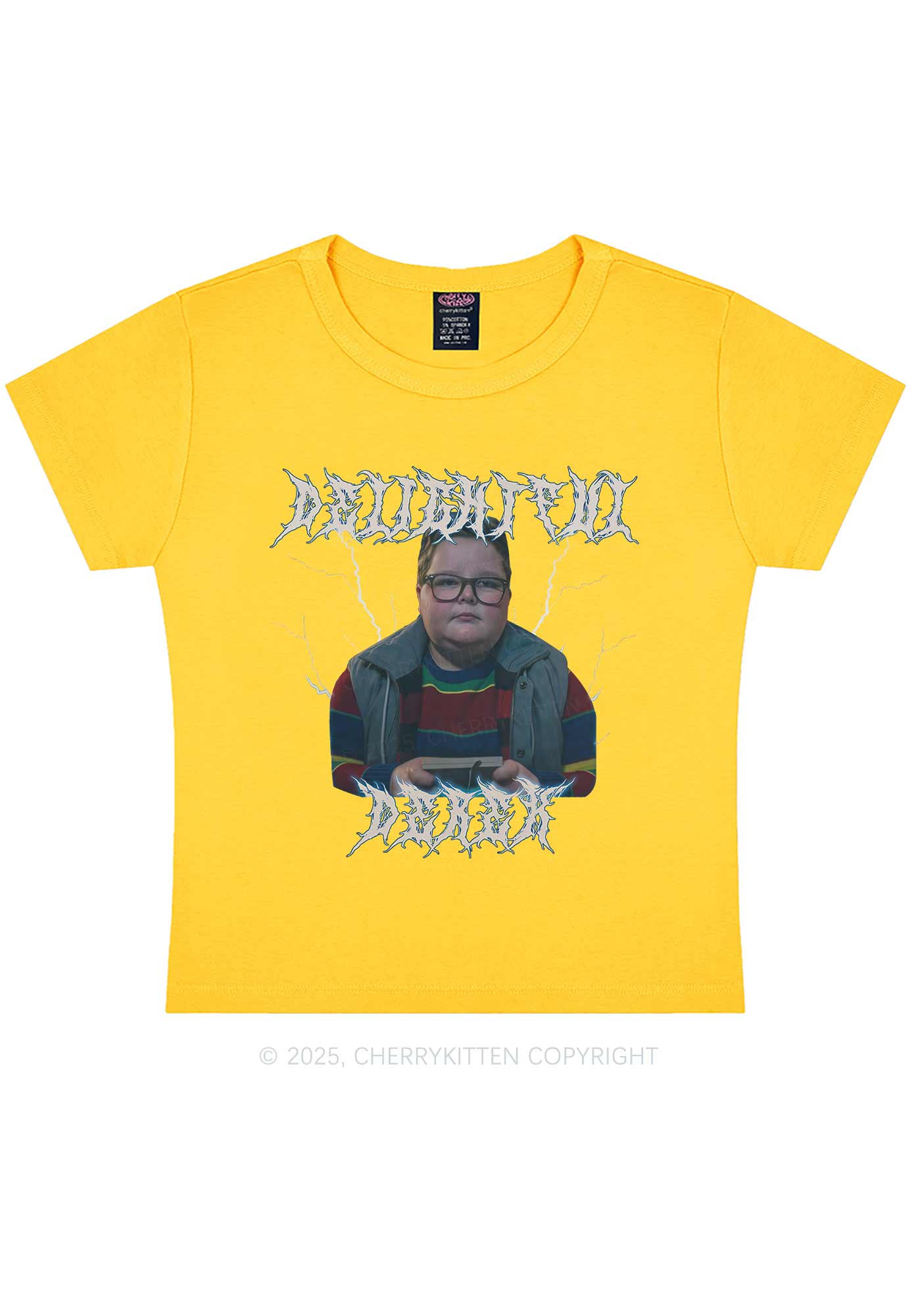 Delightful Boy Y2K Baby Tee Cherrykitten - Image 6