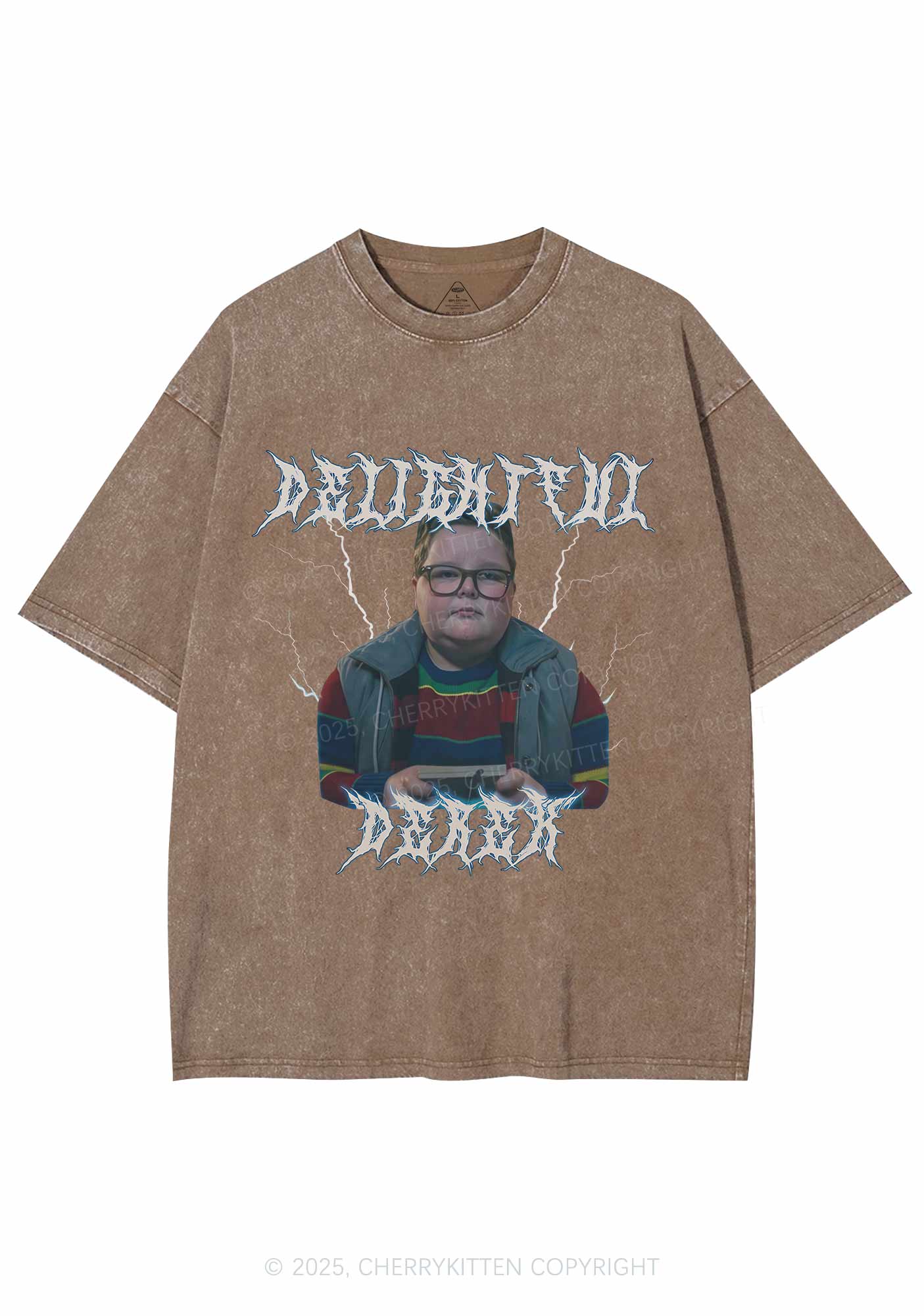 Delightful Boy Y2K Shirts Washed Tee Cherrykitten - Image 6