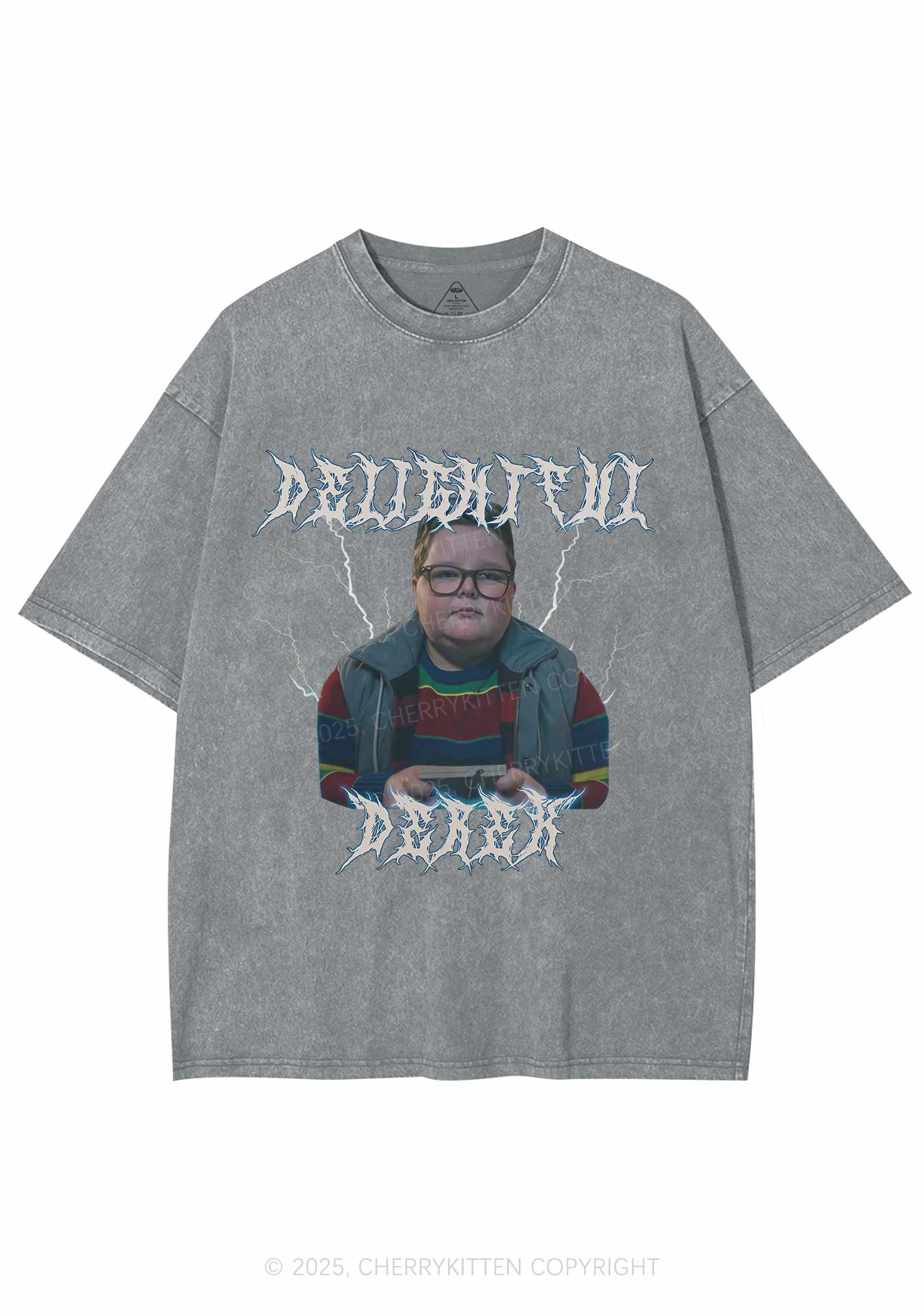 Delightful Boy Y2K Shirts Washed Tee Cherrykitten - Image 7