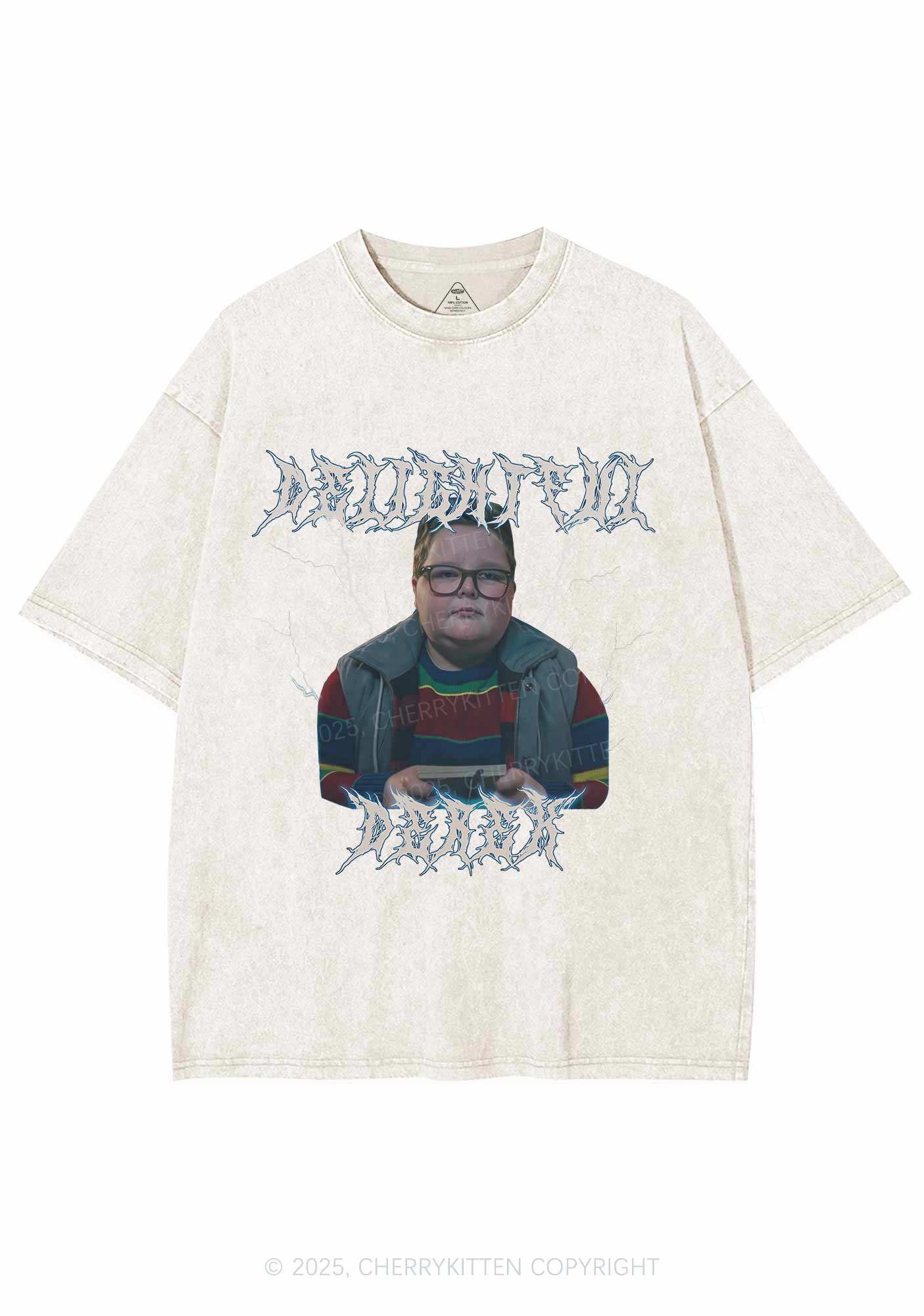 Delightful Boy Y2K Shirts Washed Tee Cherrykitten - Image 8