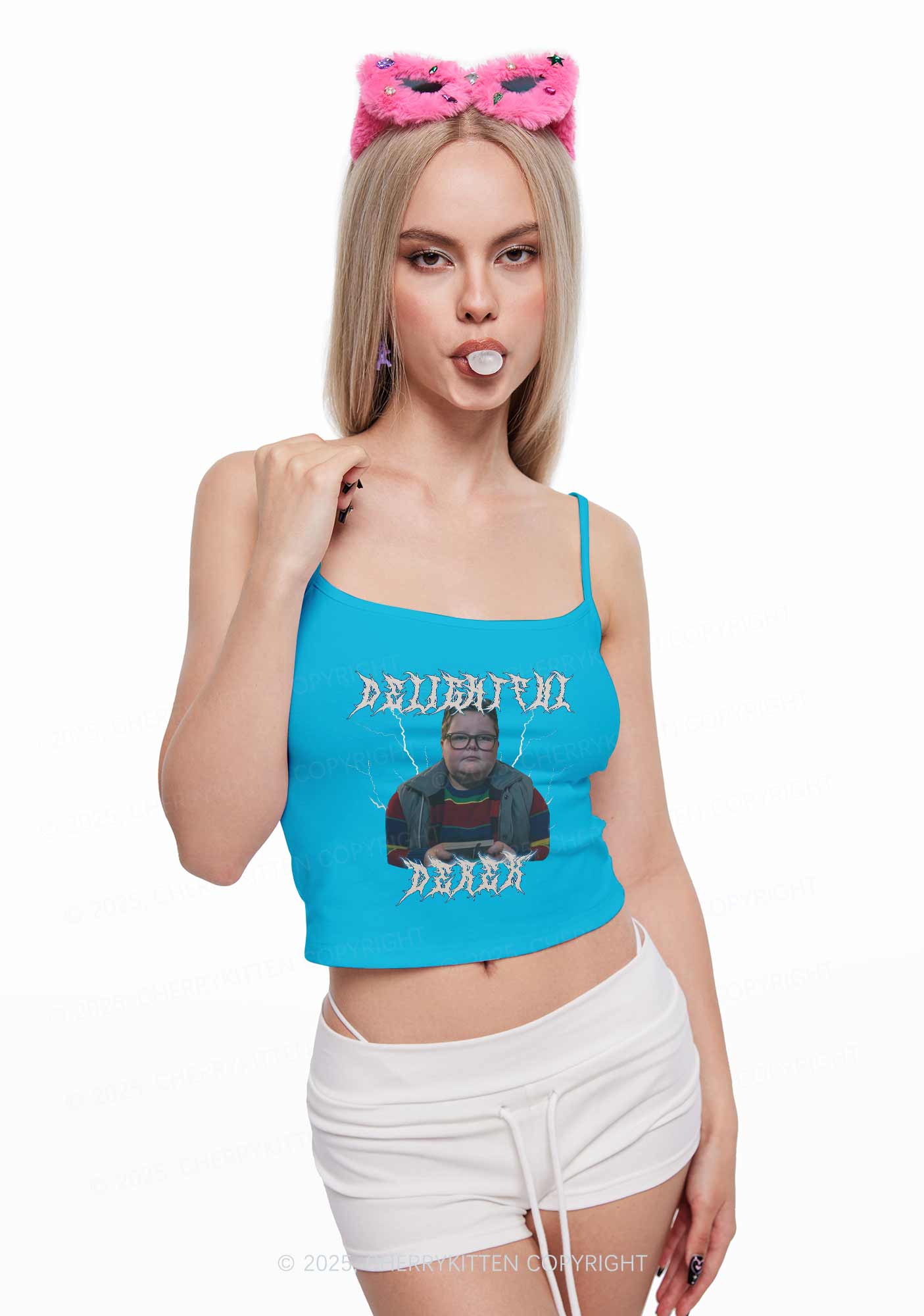Delightful Boy Y2K Spaghetti Strap Cami Cherrykitten - Image 2
