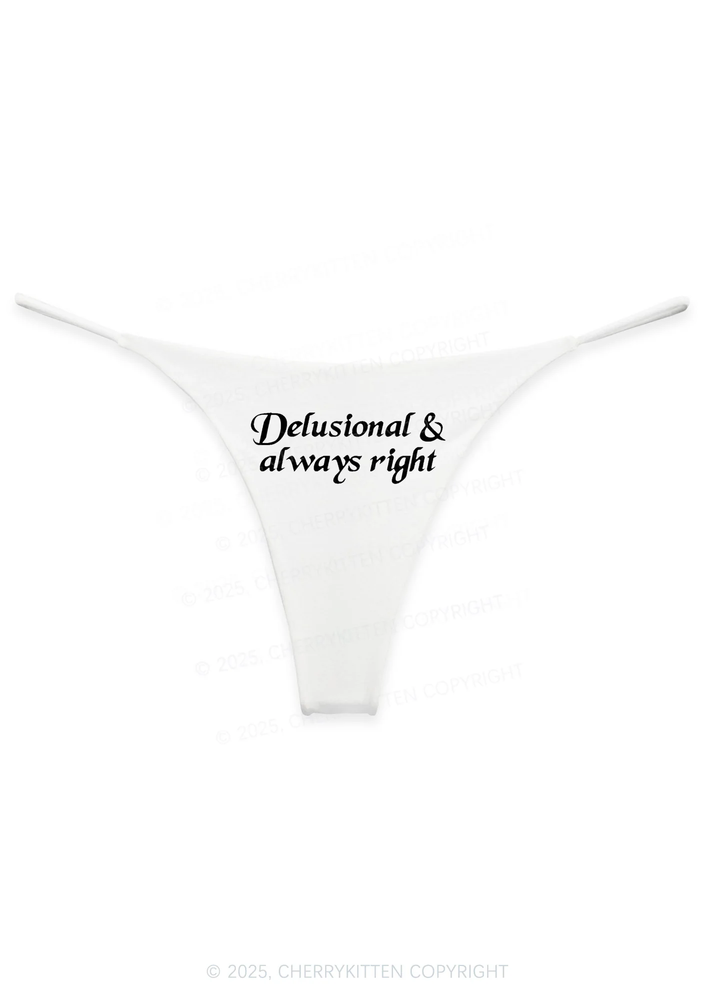 Delusional Always Right Y2K Bikini String Thong Cherrykitten - Image 4