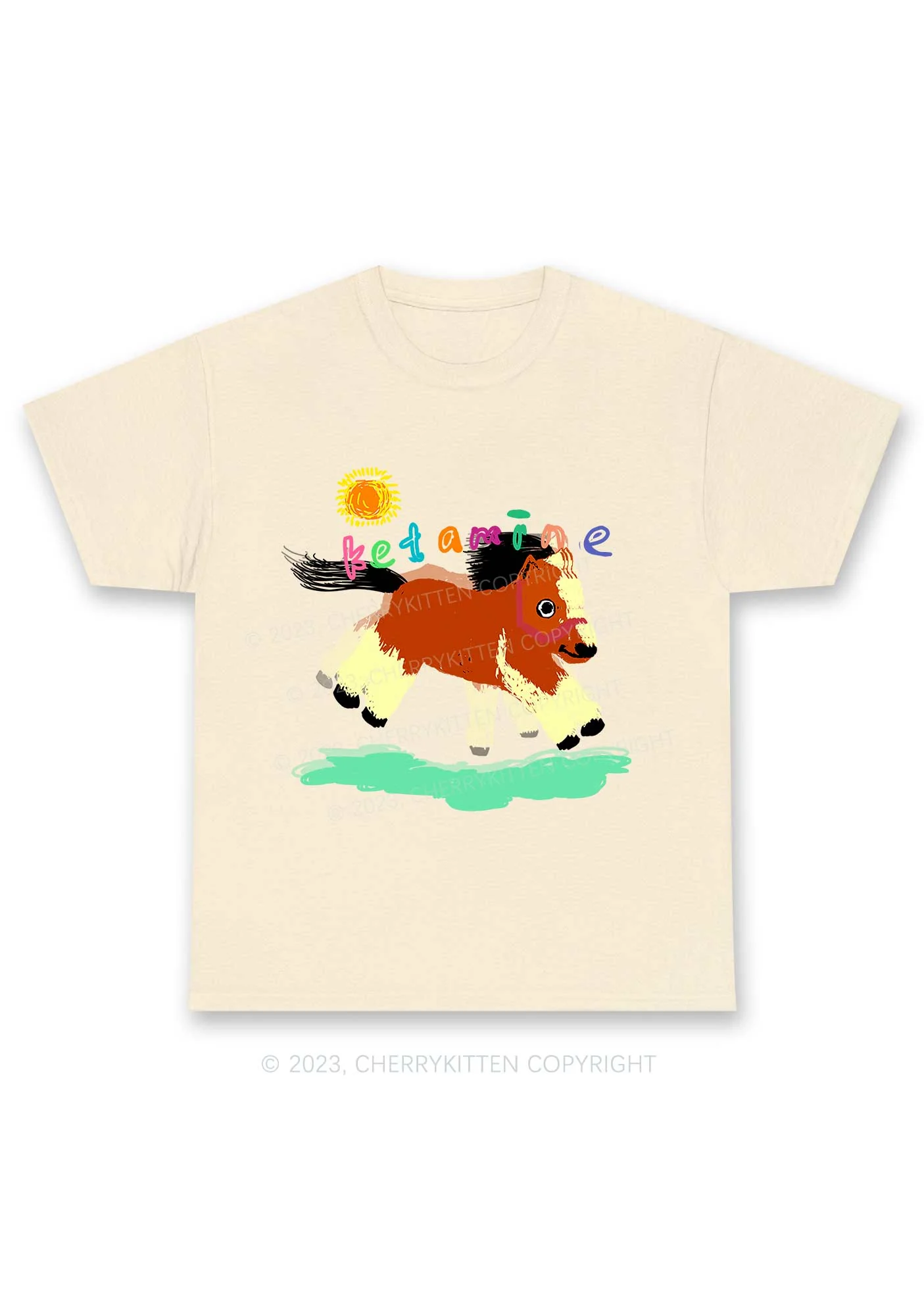 Delusional K Horse Y2K Chunky Shirt Cherrykitten - Image 5