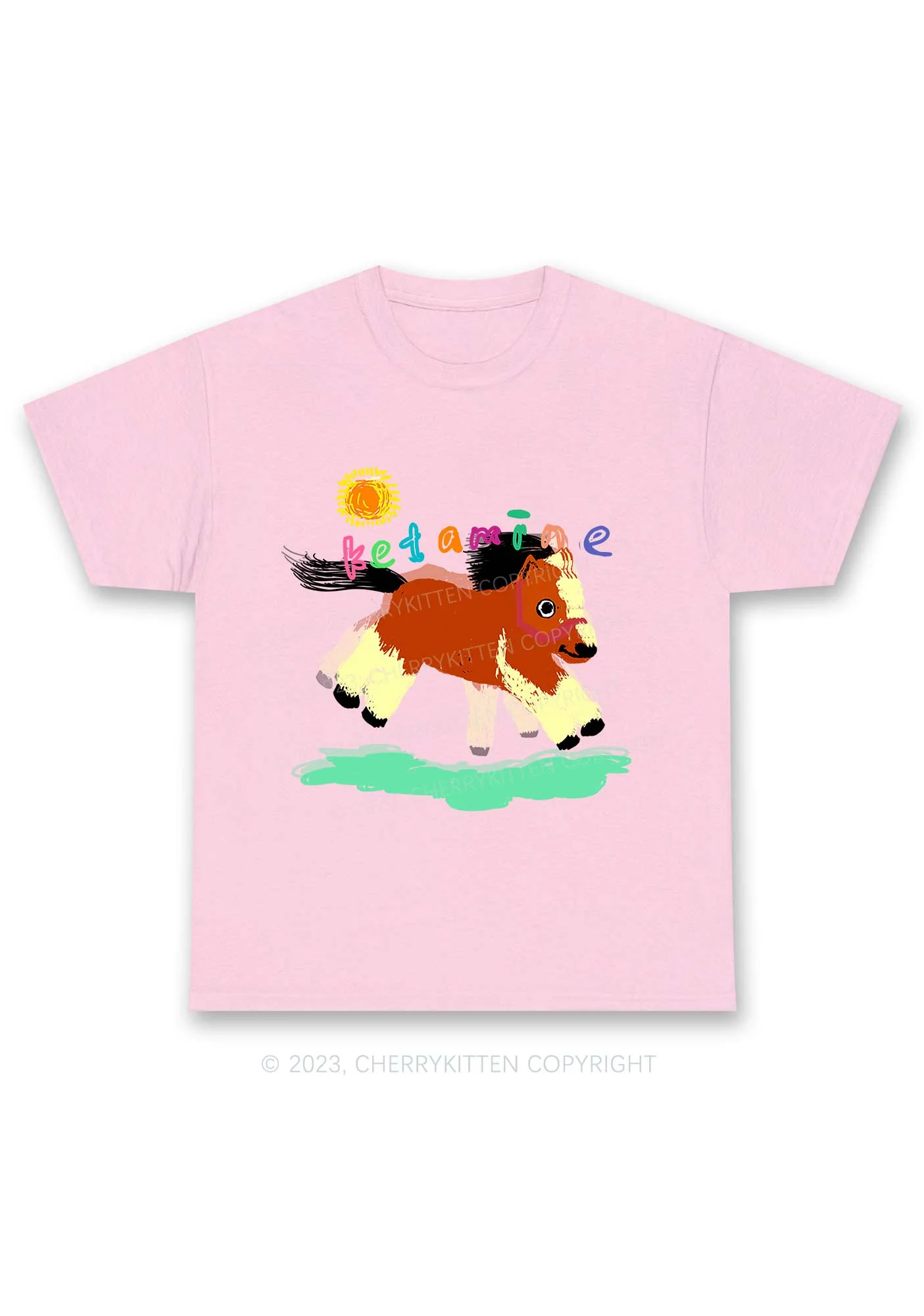 Delusional K Horse Y2K Chunky Shirt Cherrykitten - Image 6