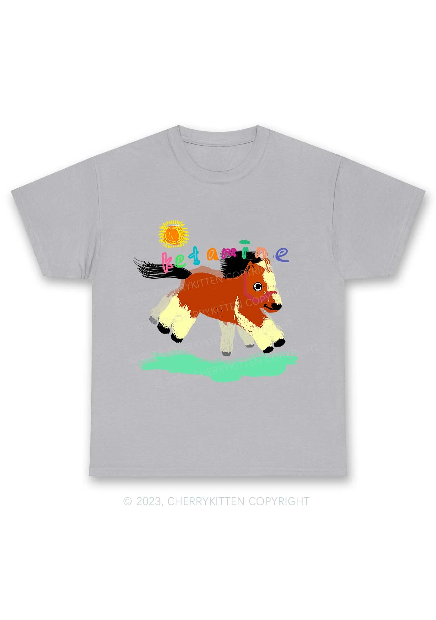 Delusional K Horse Y2K Chunky Shirt Cherrykitten - Image 7