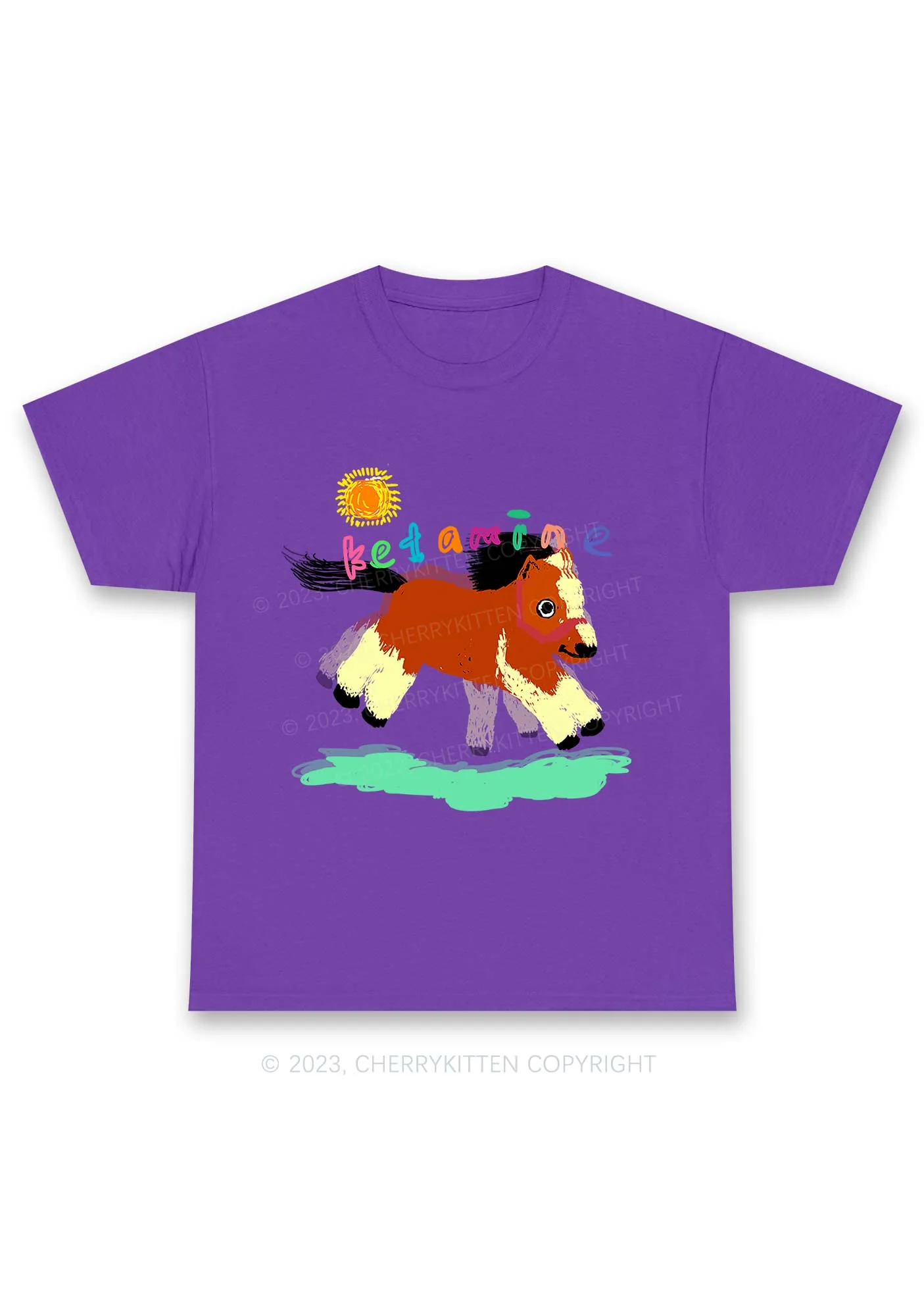 Delusional K Horse Y2K Chunky Shirt Cherrykitten - Image 8