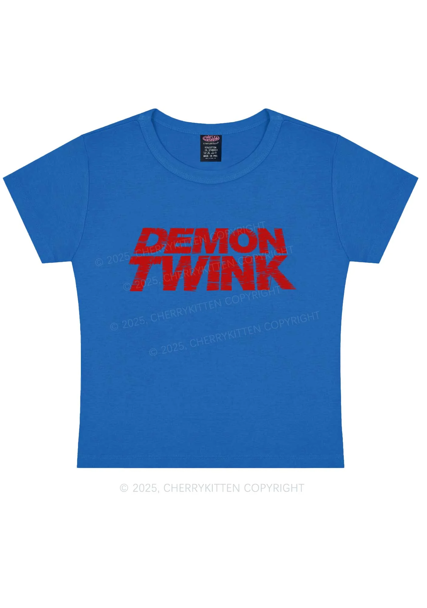Demon Twink Pride Y2K Baby Tee Cherrykitten - Image 10