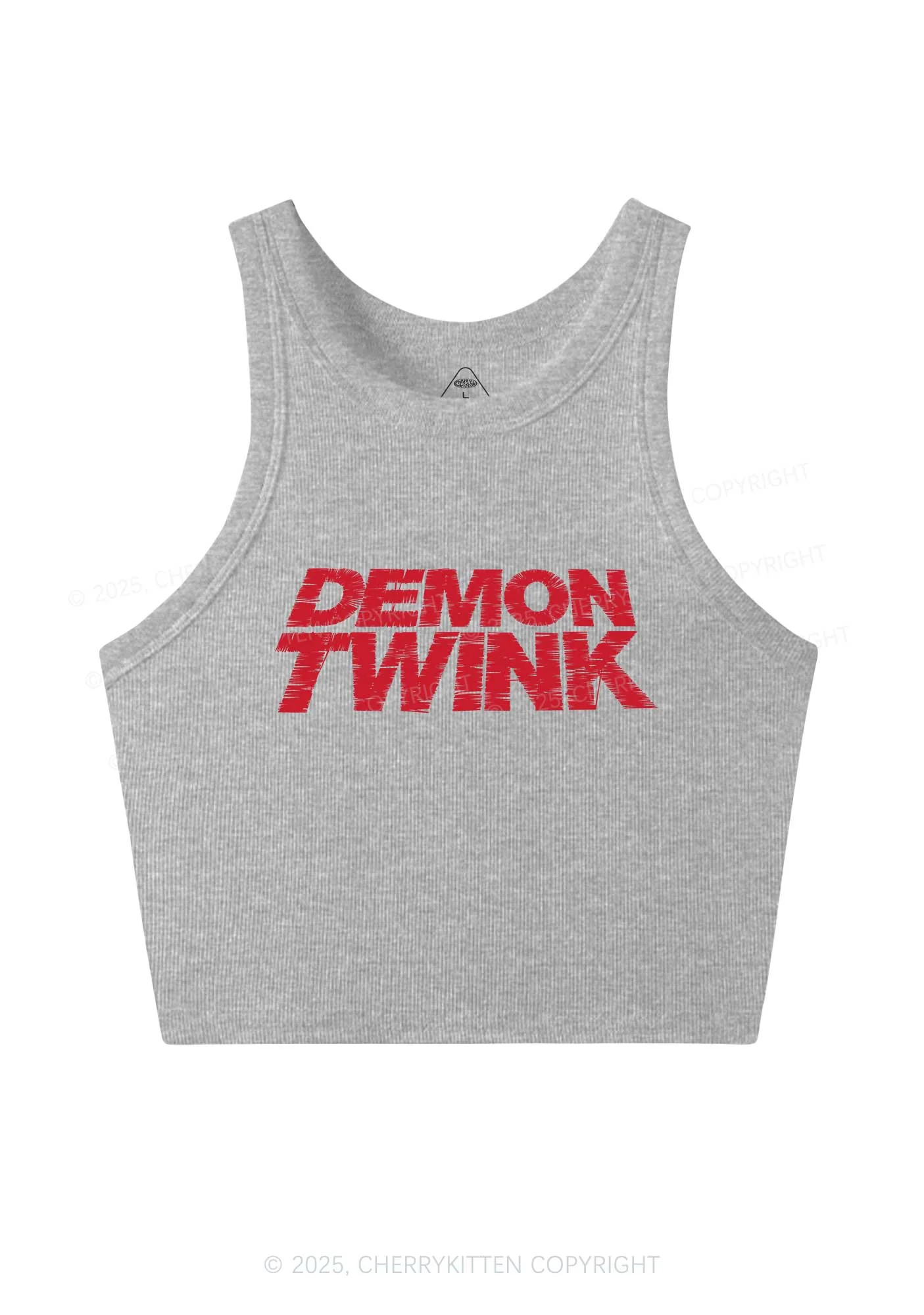 Demon Twink Pride Y2K Crop Tank Top Cherrykitten - Image 4