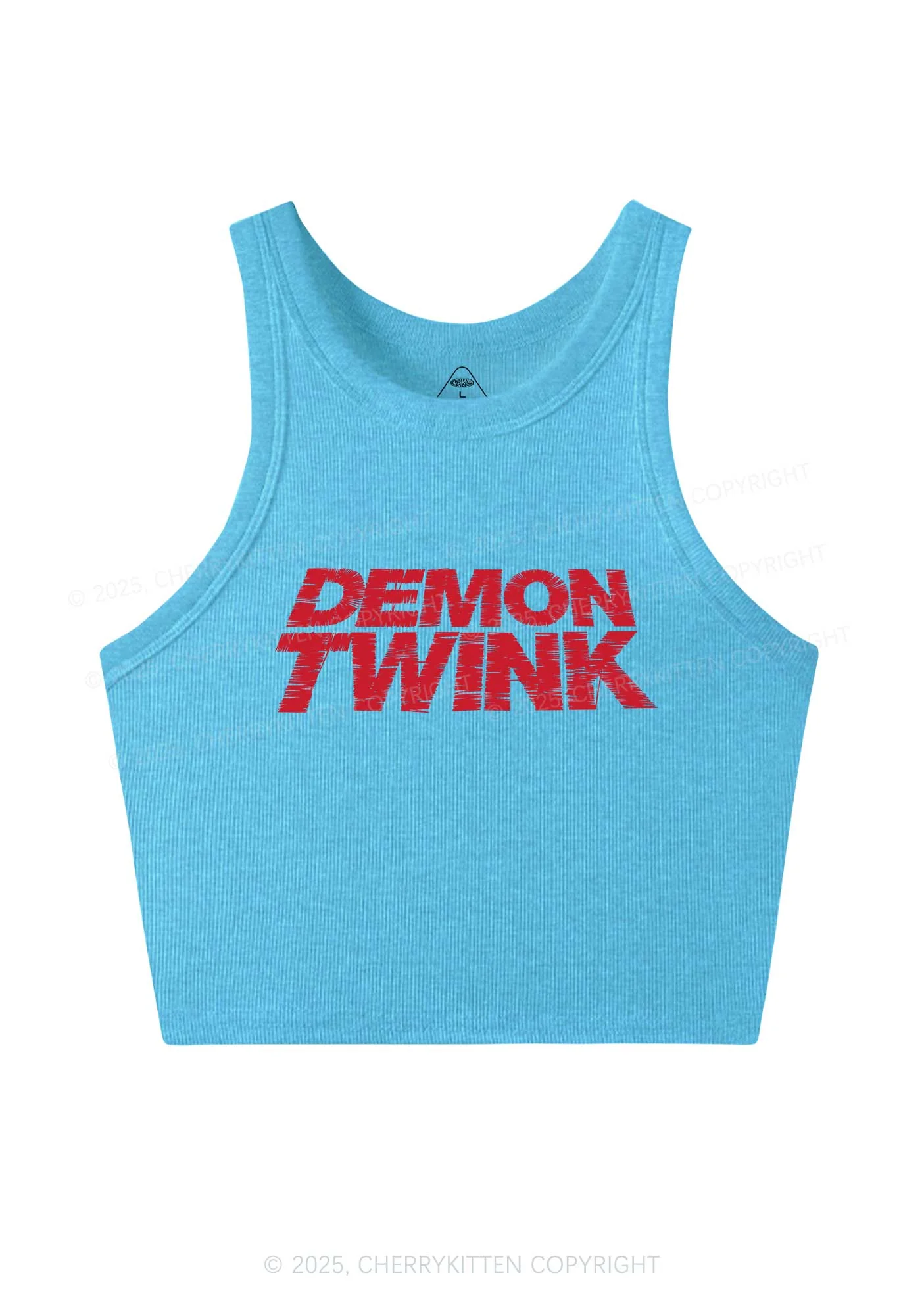Demon Twink Pride Y2K Crop Tank Top Cherrykitten - Image 5