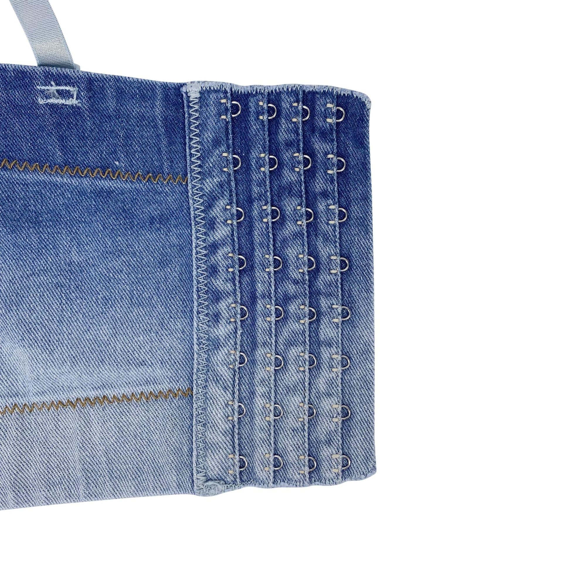 Gradient Blue Denim Corset Top - Image 6
