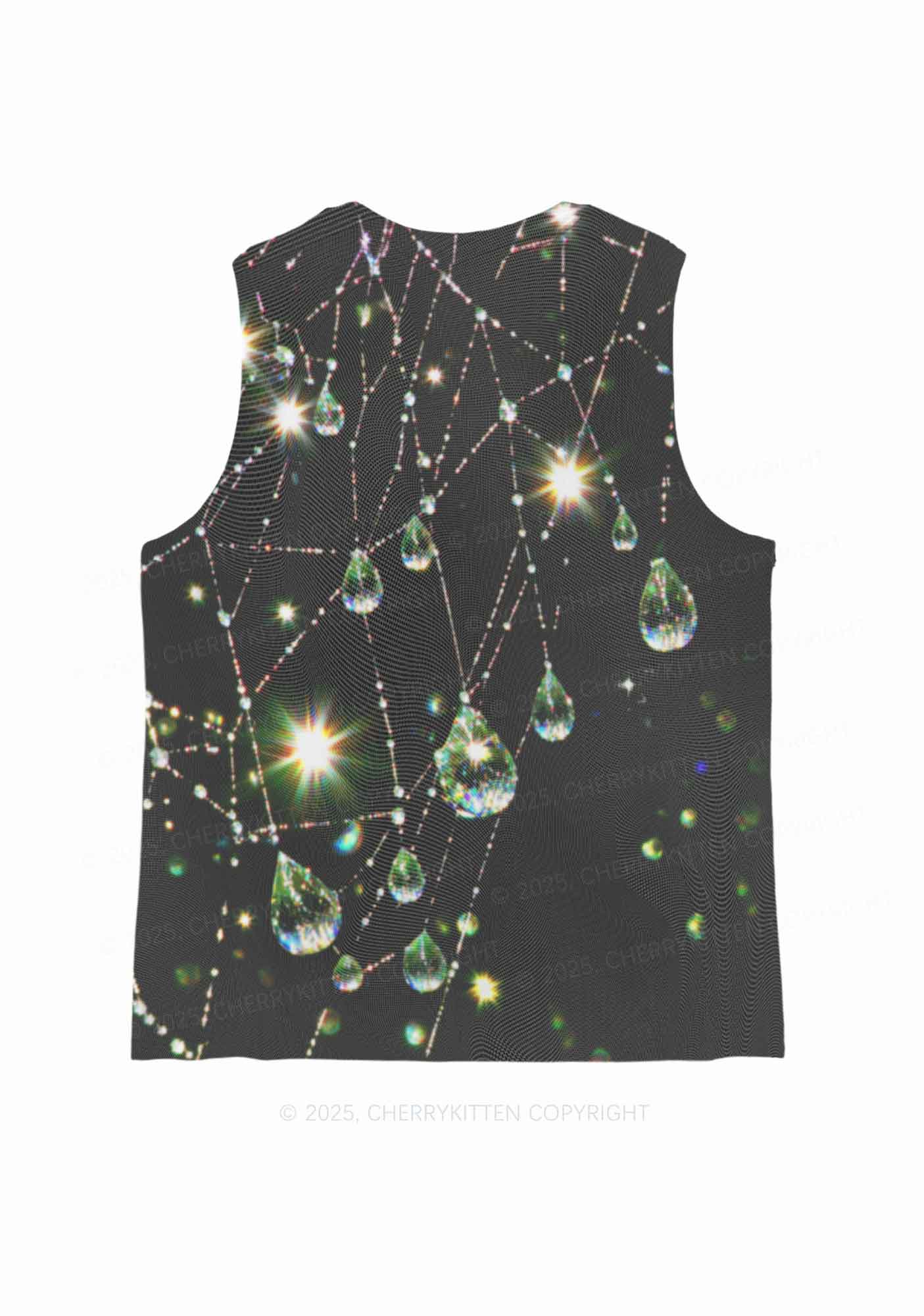 Dew Web Y2K Mesh Muscle Tank Cherrykitten - Image 4
