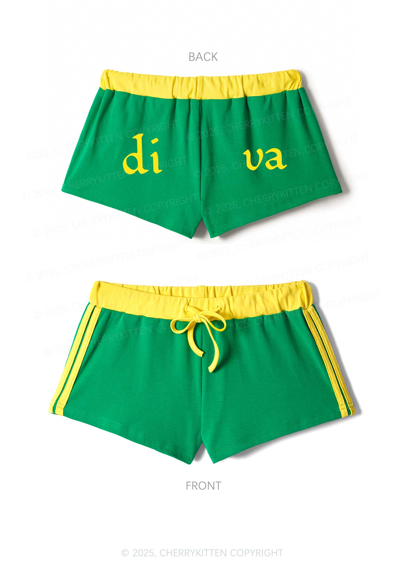 Di Va Y2K Drawstring Mini Shorts Cherrykitten - Image 6