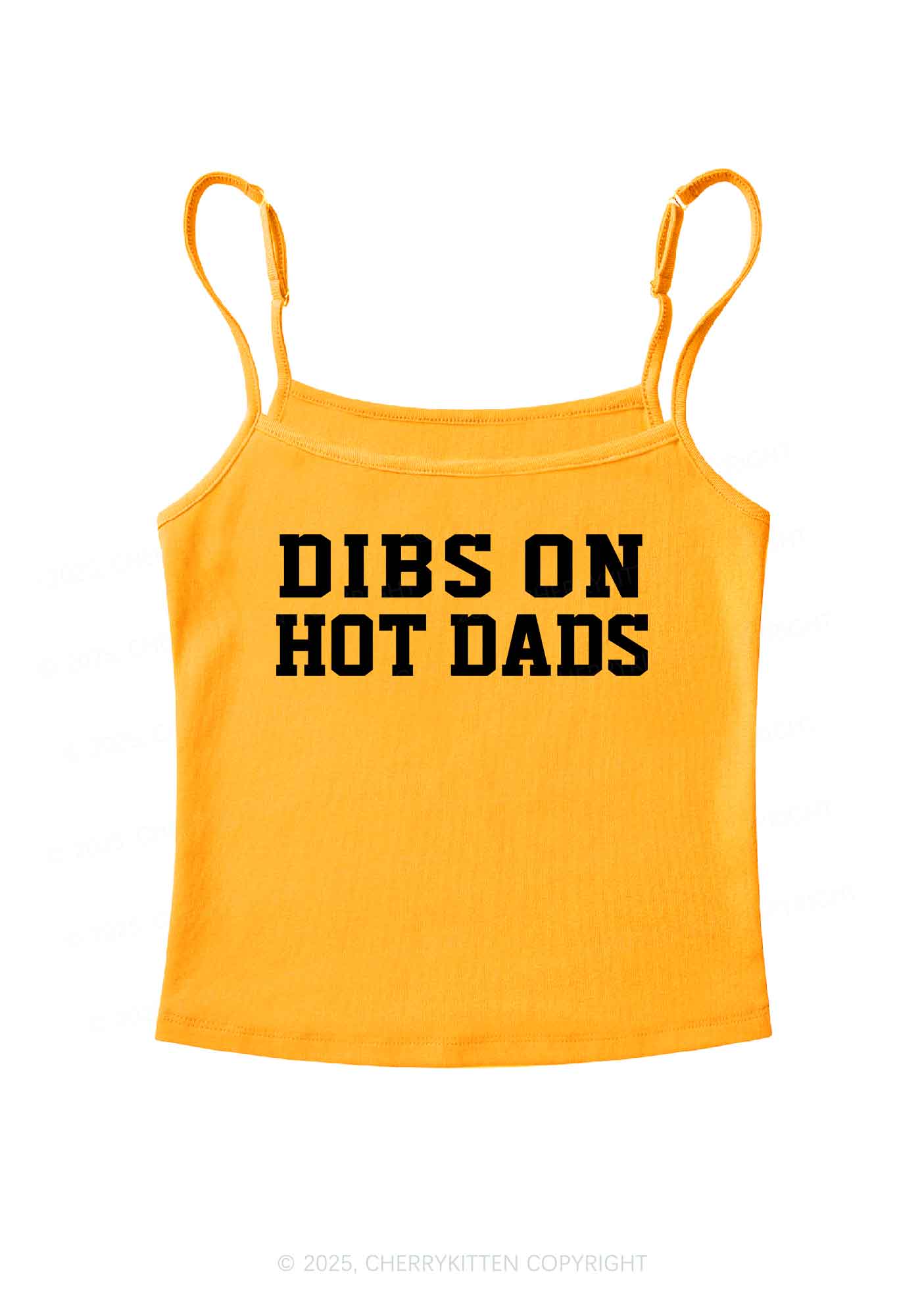 Dibs On Hot Dads Y2K Spaghetti Strap Cami Cherrykitten - Image 7
