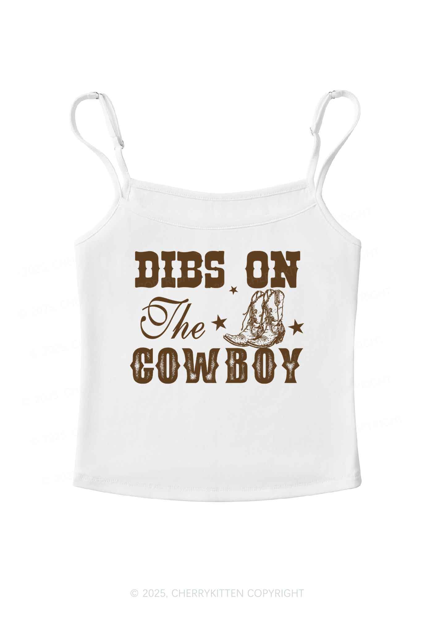 Dibs On The Cowboy Y2K Spaghetti Strap Cami Cherrykitten - Image 3