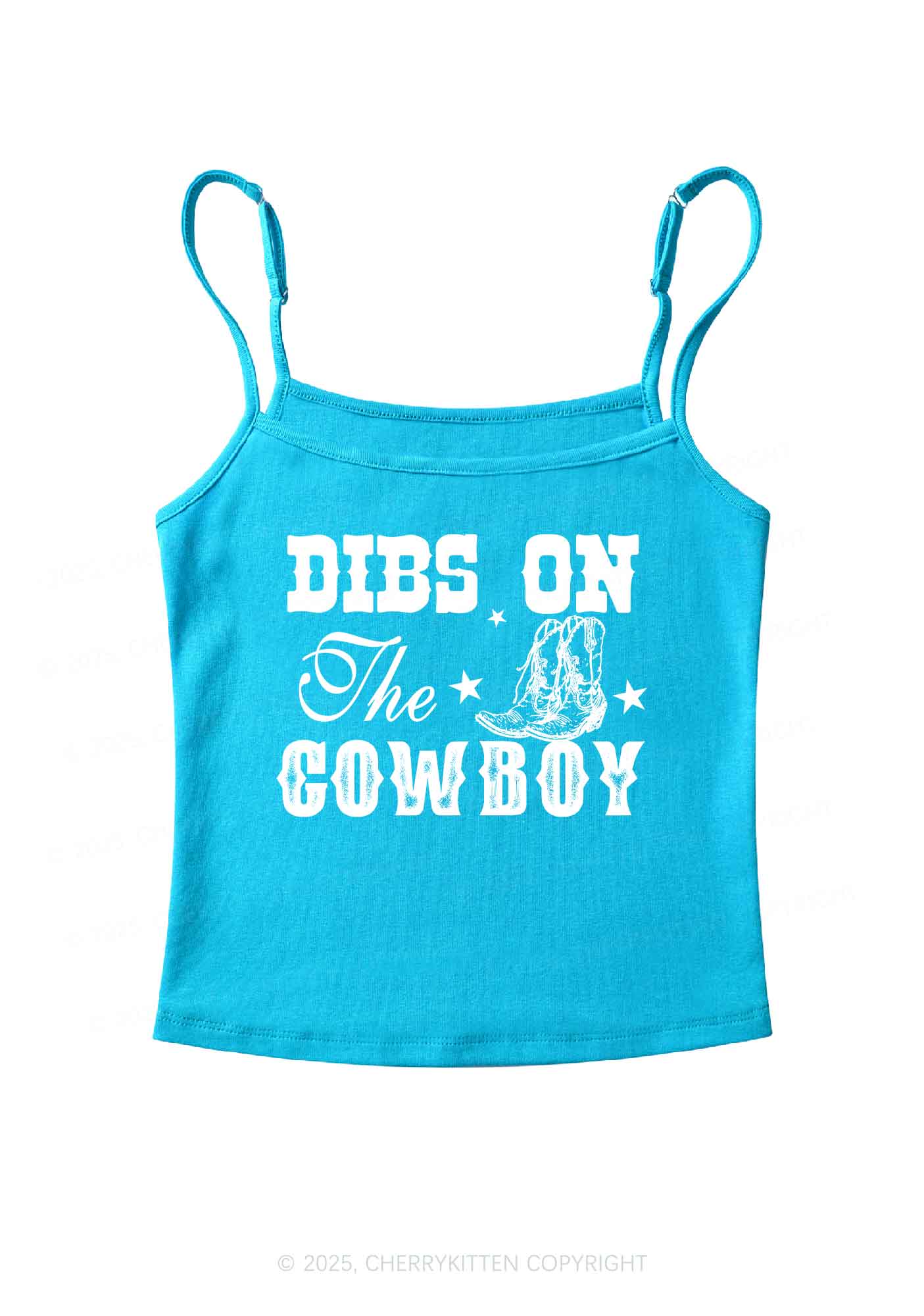 Dibs On The Cowboy Y2K Spaghetti Strap Cami Cherrykitten - Image 4