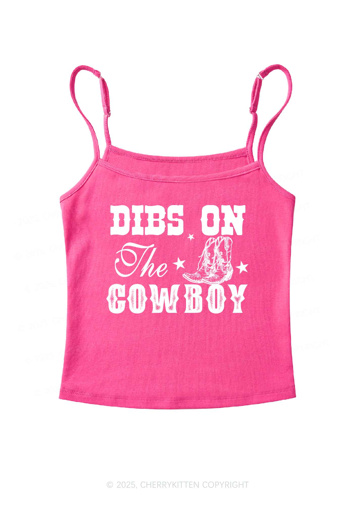 Dibs On The Cowboy Y2K Spaghetti Strap Cami Cherrykitten - Image 5