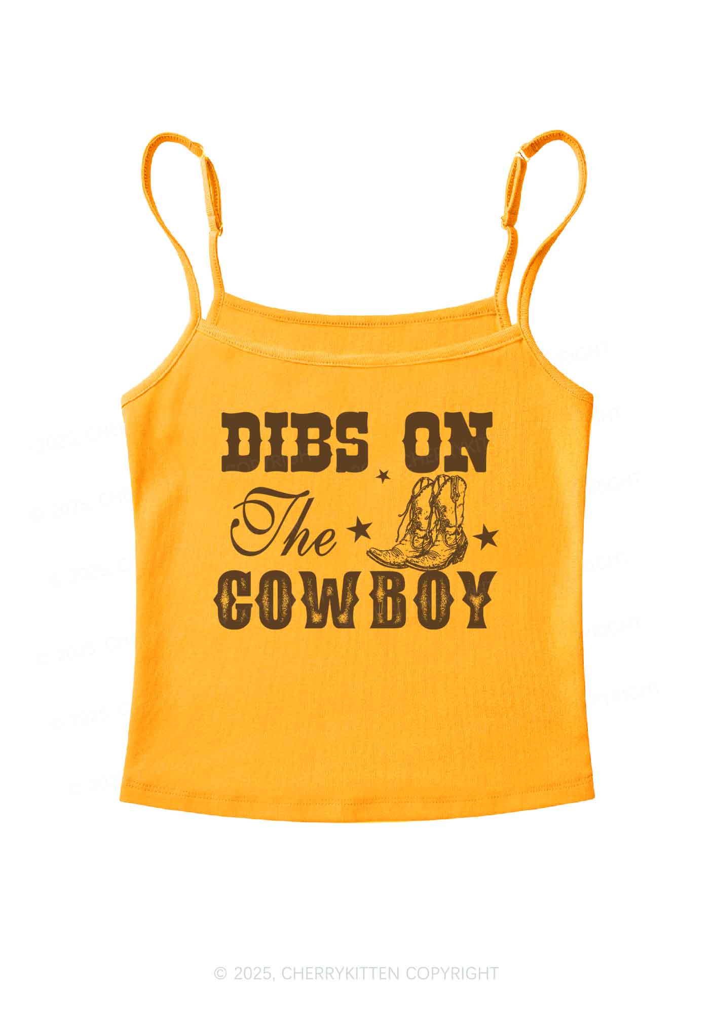 Dibs On The Cowboy Y2K Spaghetti Strap Cami Cherrykitten - Image 6