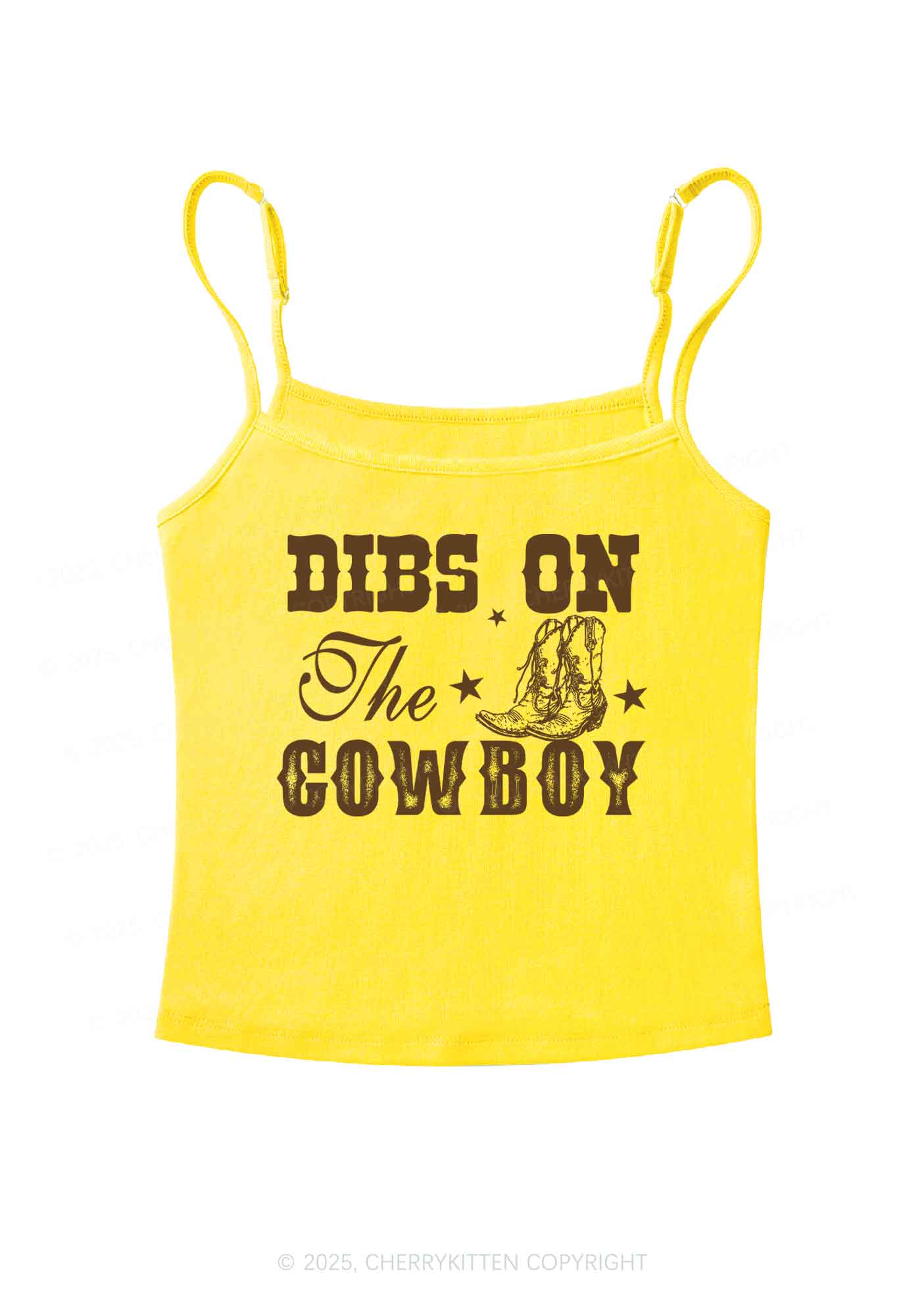Dibs On The Cowboy Y2K Spaghetti Strap Cami Cherrykitten - Image 7