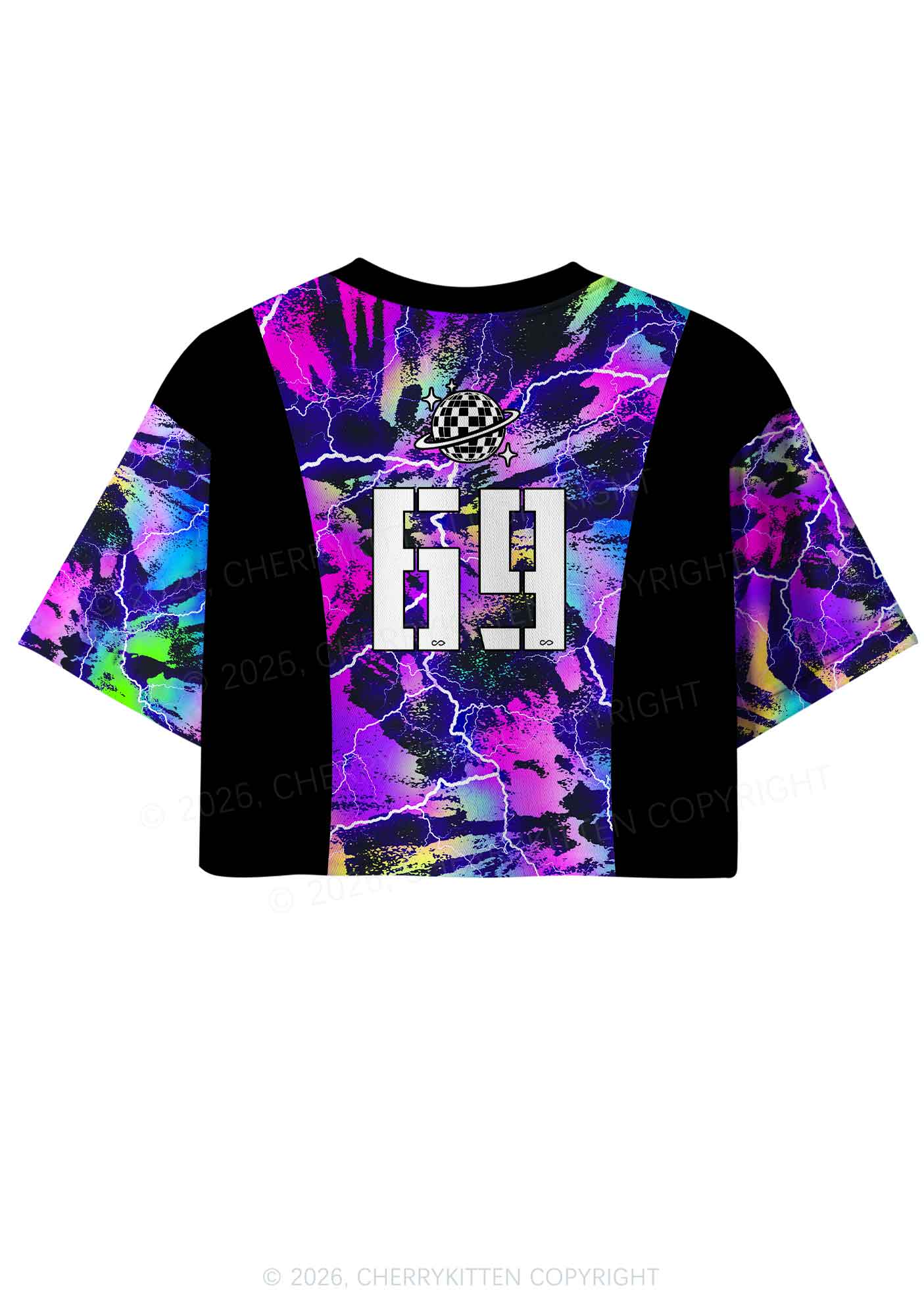Dibs On The DJ Lightning Y2K Crop Sport Jersey Shirts Cherrykitten - Image 4