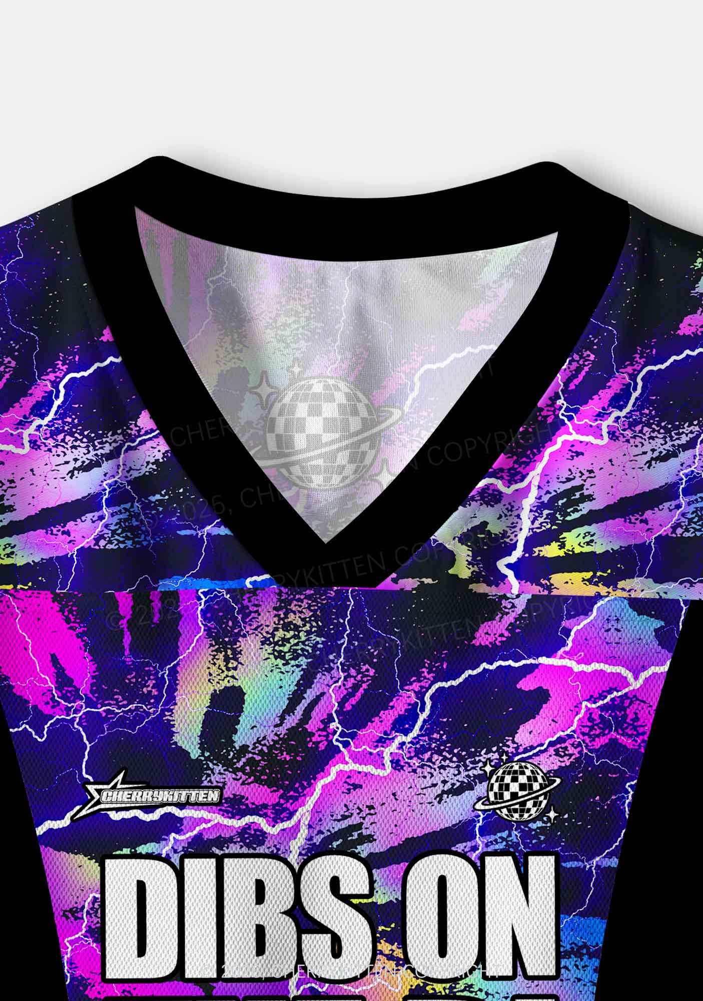 Dibs On The DJ Lightning Y2K Crop Sport Jersey Shirts Cherrykitten - Image 6
