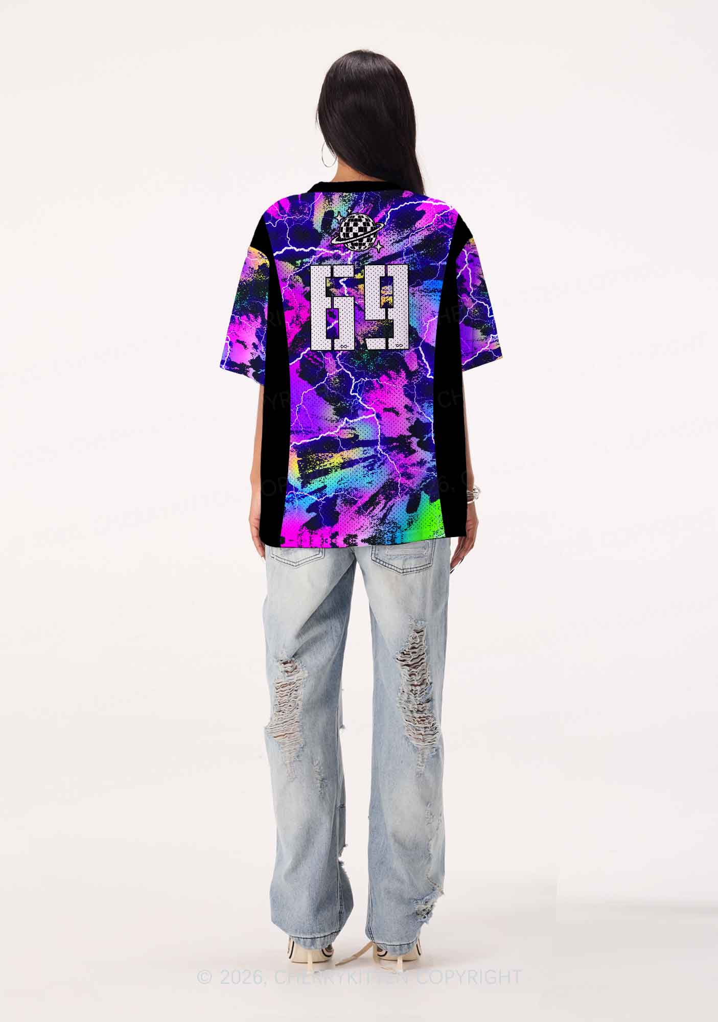 Dibs On The DJ Lightning Y2K Sport Jersey Shirts Cherrykitten - Image 3