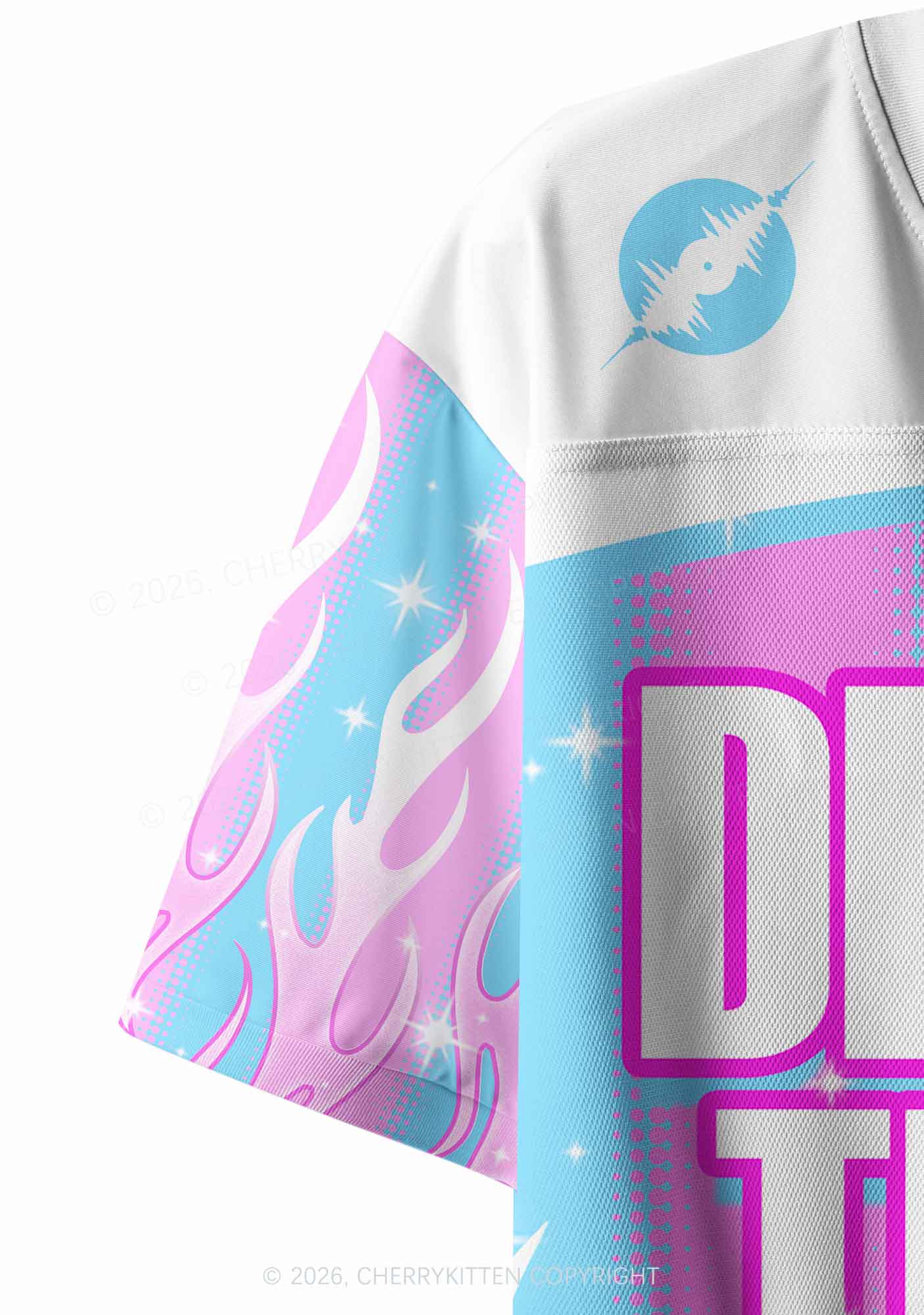 Dibs On The DJ Y2K Crop Sport Jersey Shirts Cherrykitten - Image 8