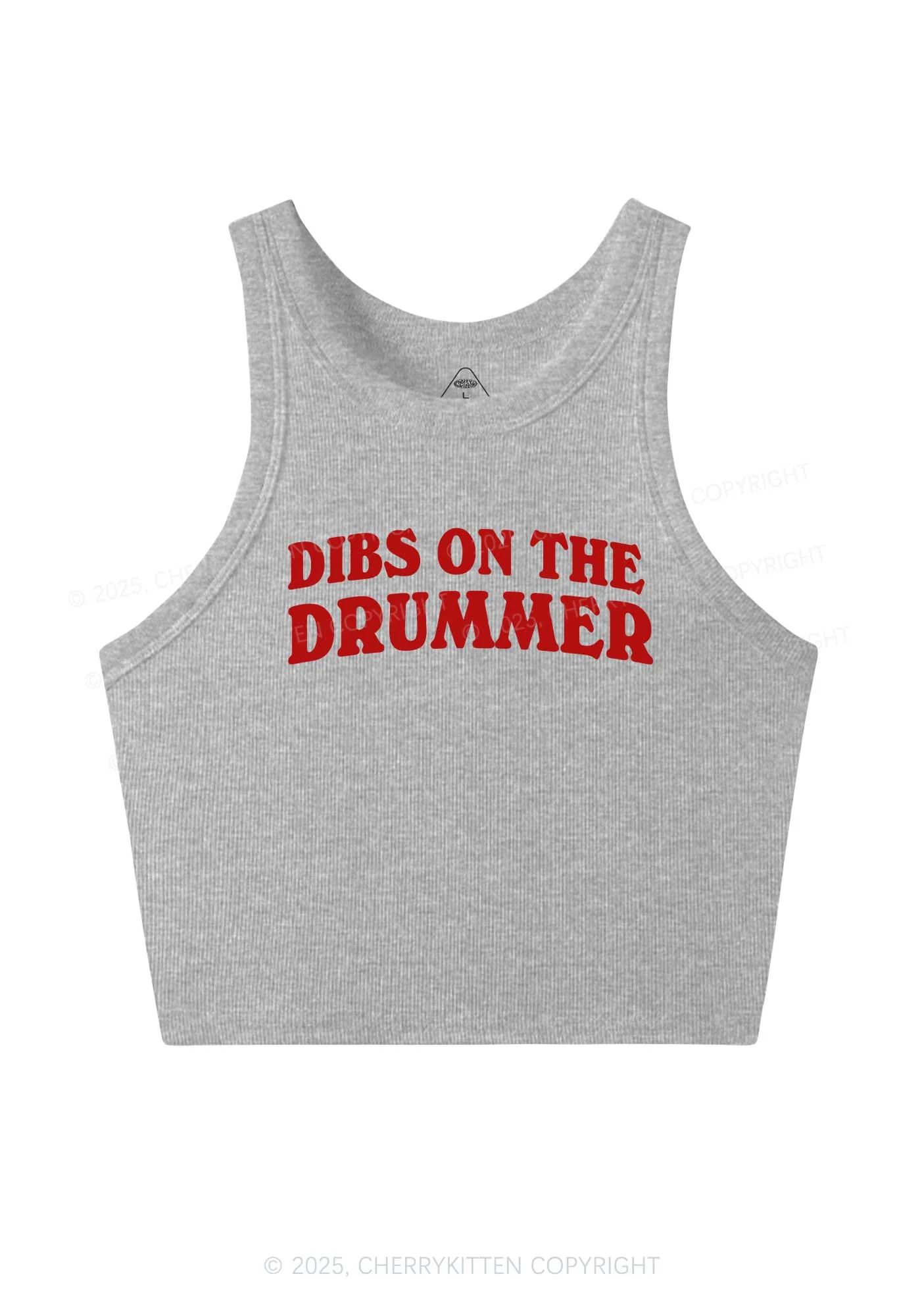 Dibs On The Drummer Y2K Crop Tank Top Cherrykitten - Image 4
