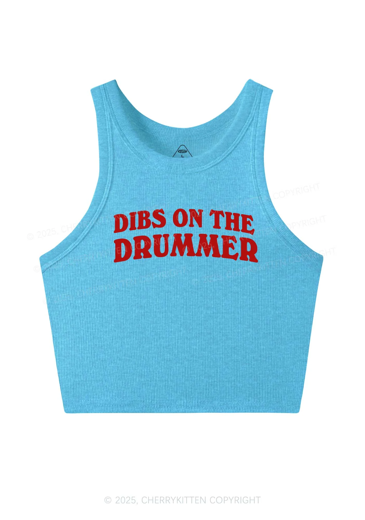 Dibs On The Drummer Y2K Crop Tank Top Cherrykitten - Image 5