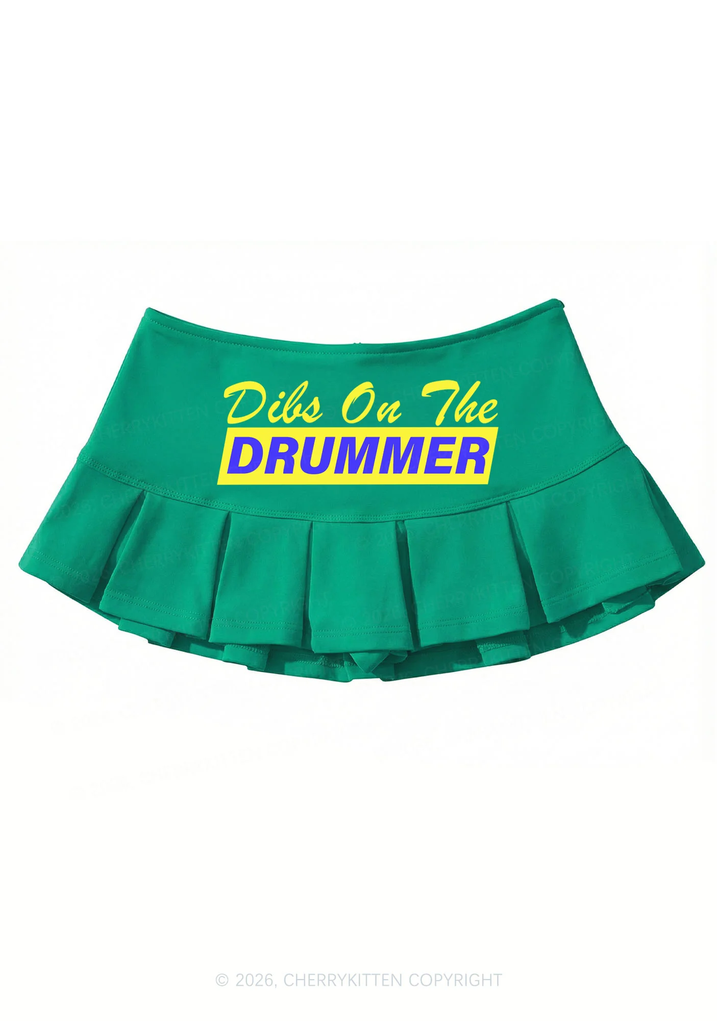Dibs On The Drummer Y2K Mini Pleated Skirts Cherrykitten - Image 7