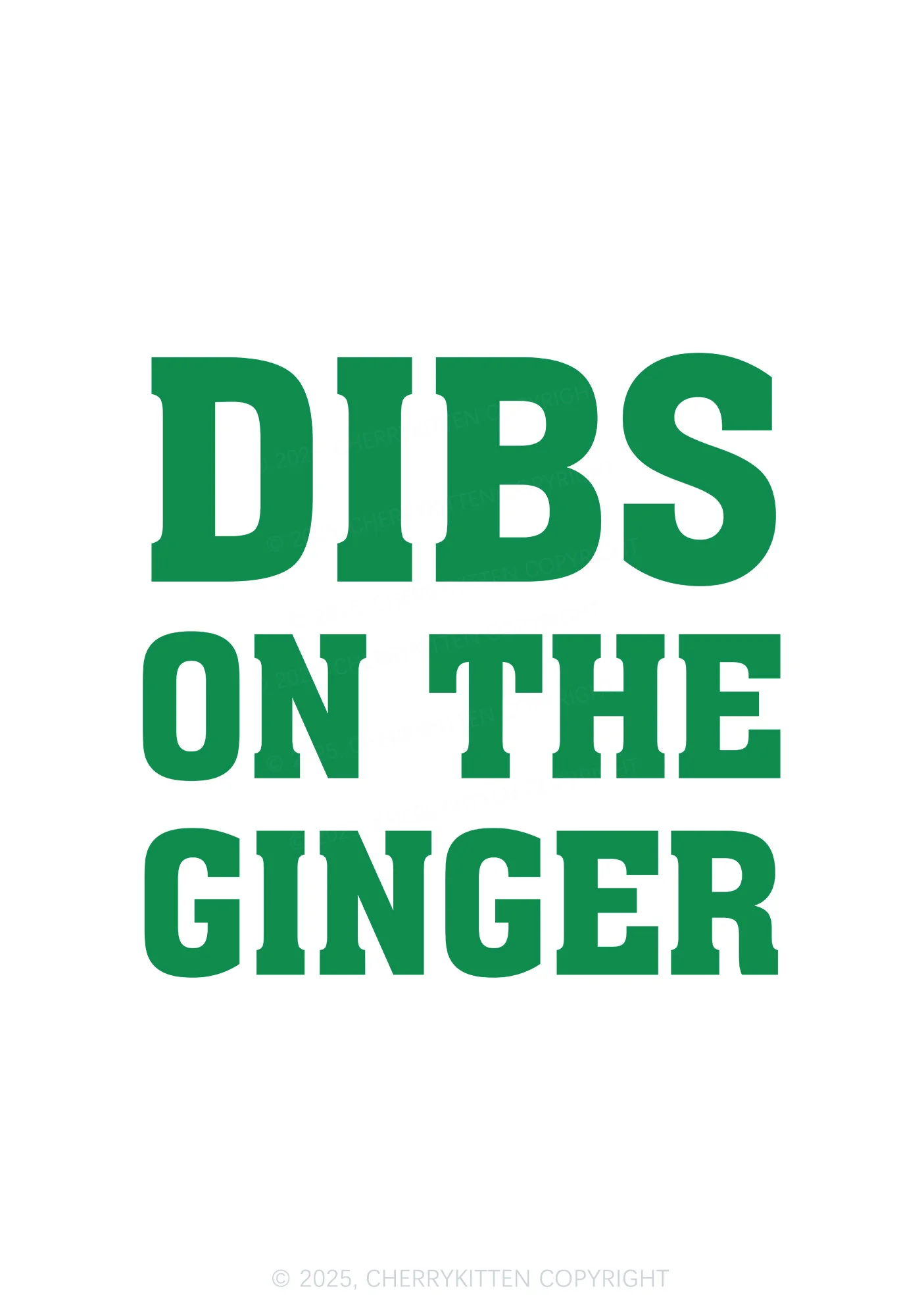 Dibs On The Ginger St Patricks Y2K Bikini String Thong Cherrykitten - Image 2