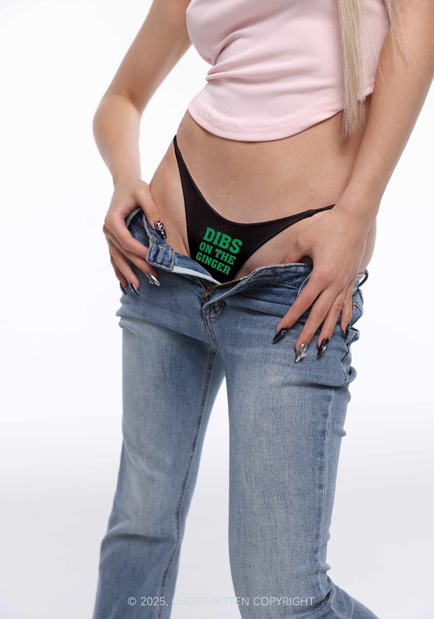 Dibs On The Ginger St Patricks Y2K Bikini String Thong Cherrykitten - Image 3