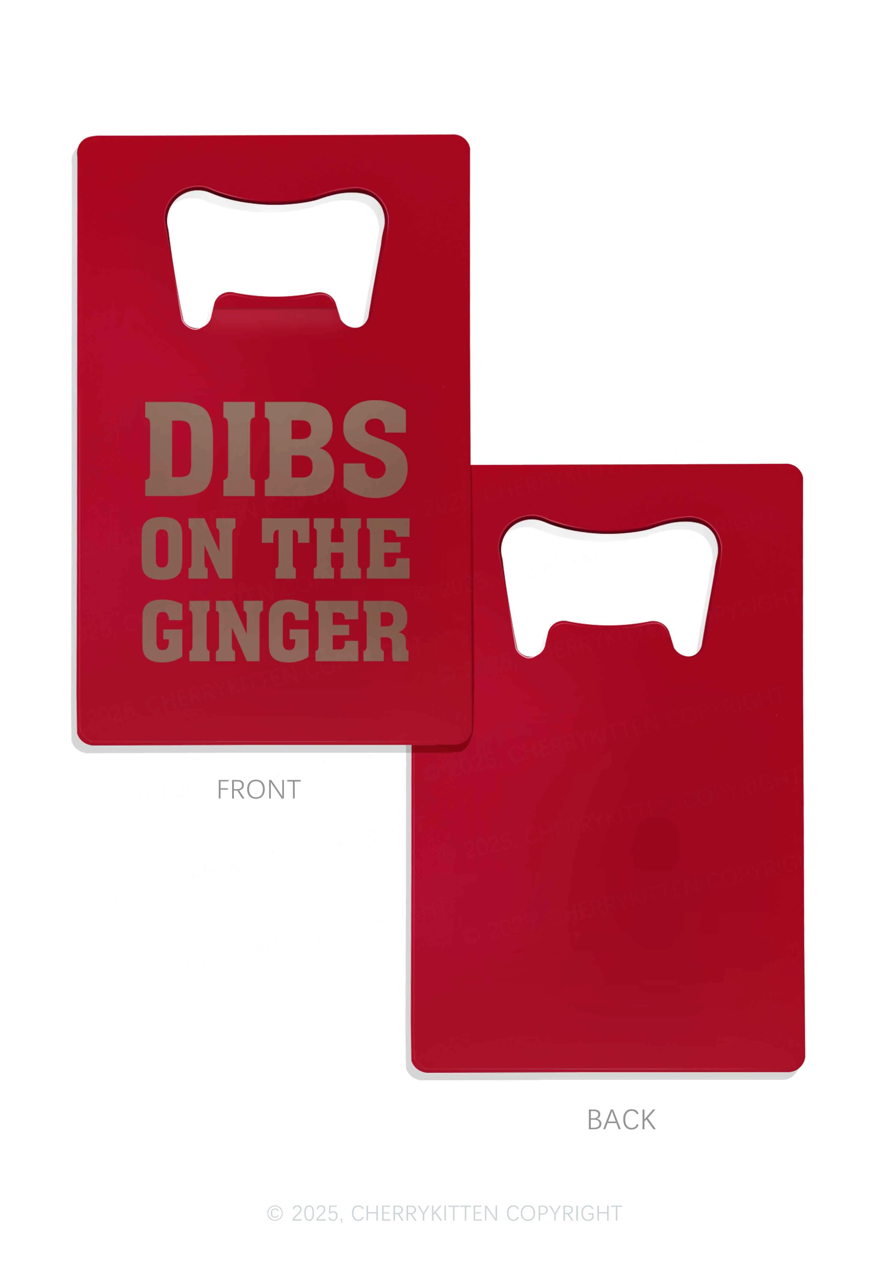 Dibs On The Ginger St Patricks Y2K Credit Card Bottle Openers Cherrykitten - Image 6