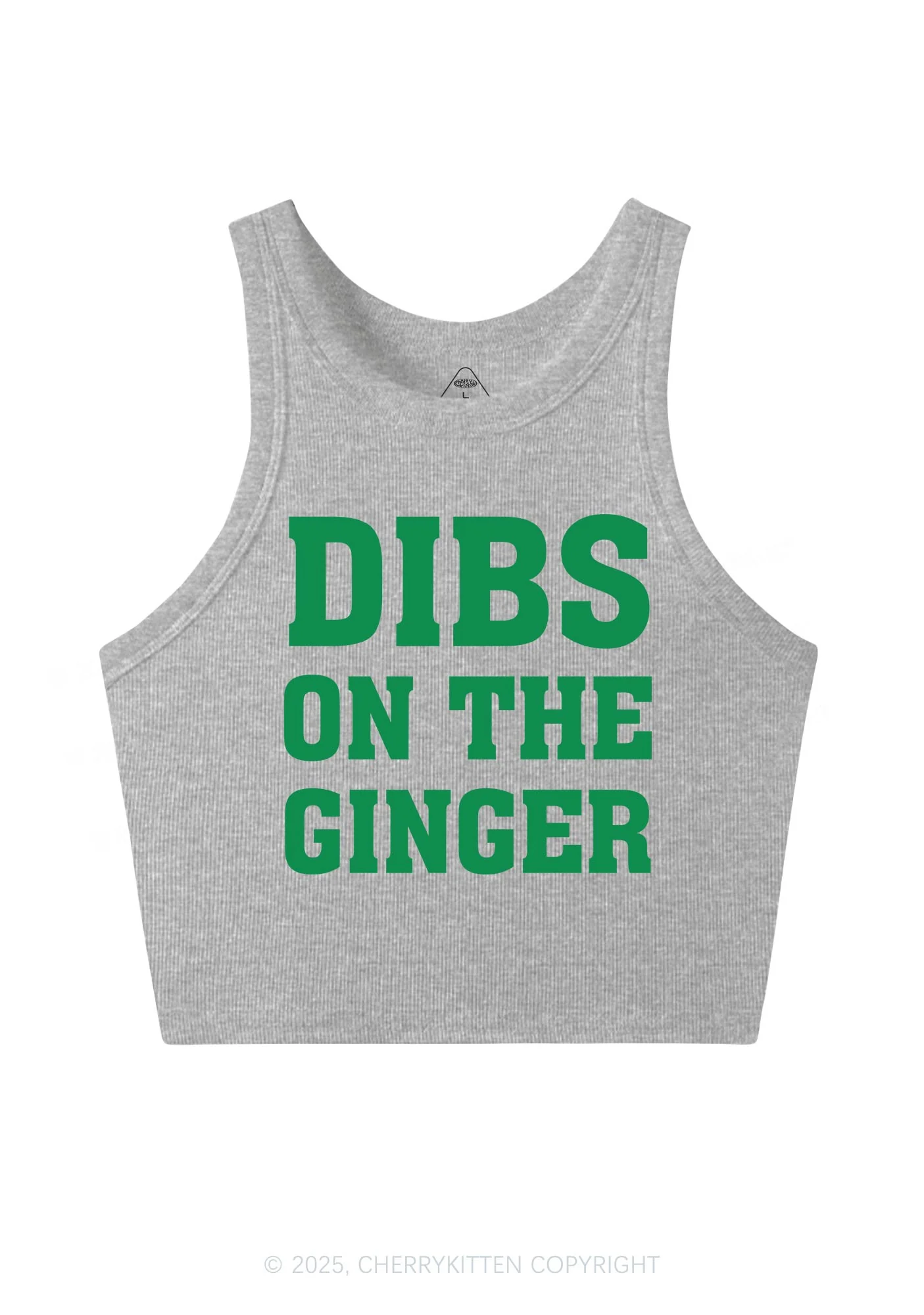 Dibs On The Ginger St Patricks Y2K Crop Tank Top Cherrykitten - Image 6