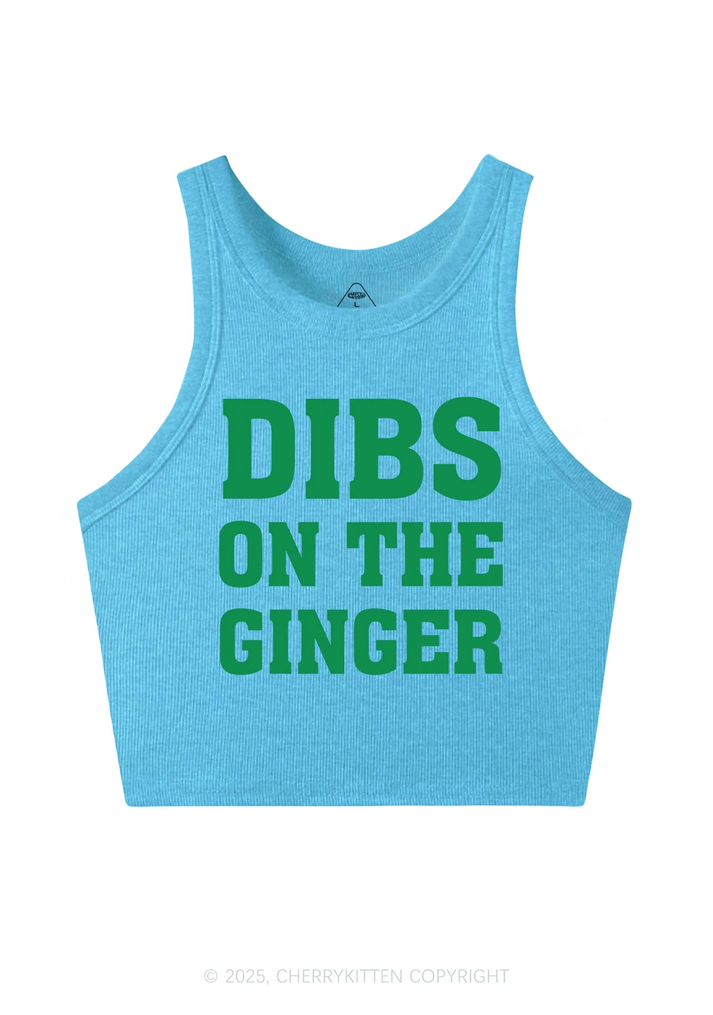 Dibs On The Ginger St Patricks Y2K Crop Tank Top Cherrykitten - Image 7
