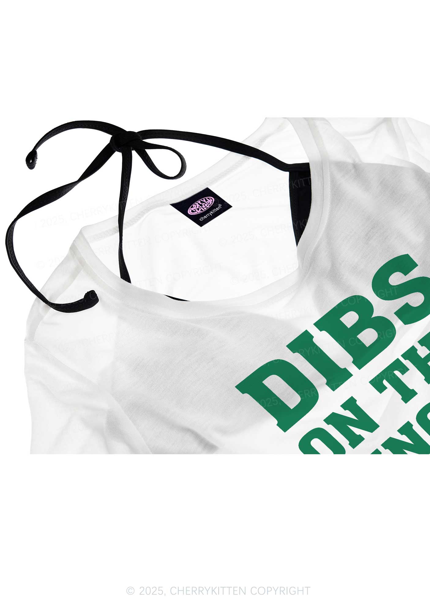 Dibs On The Ginger St Patricks Y2K Sheer Crop Tee Cherrykitten - Image 4