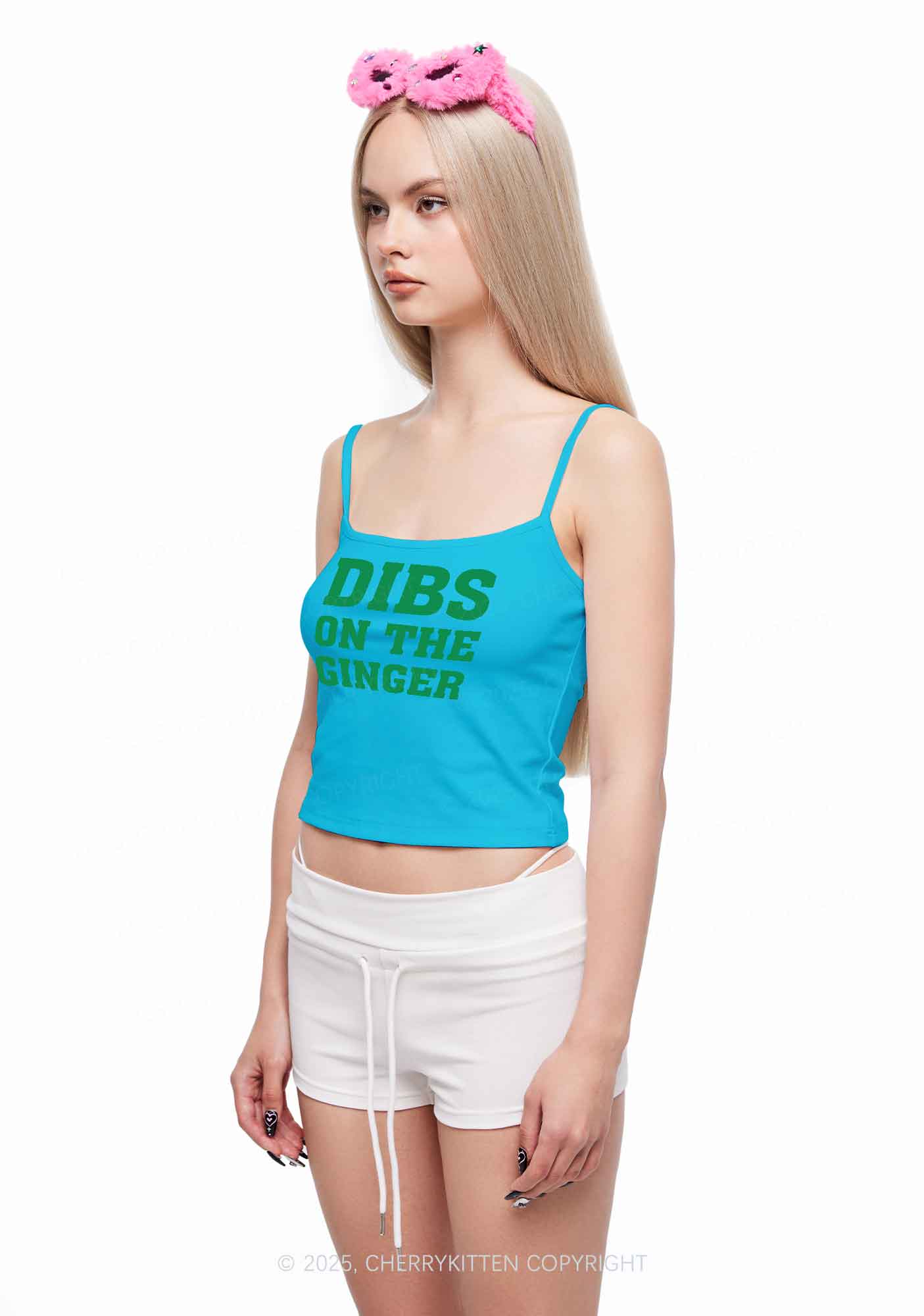 Dibs On The Ginger St Patricks Y2K Spaghetti Strap Cami Cherrykitten - Image 2