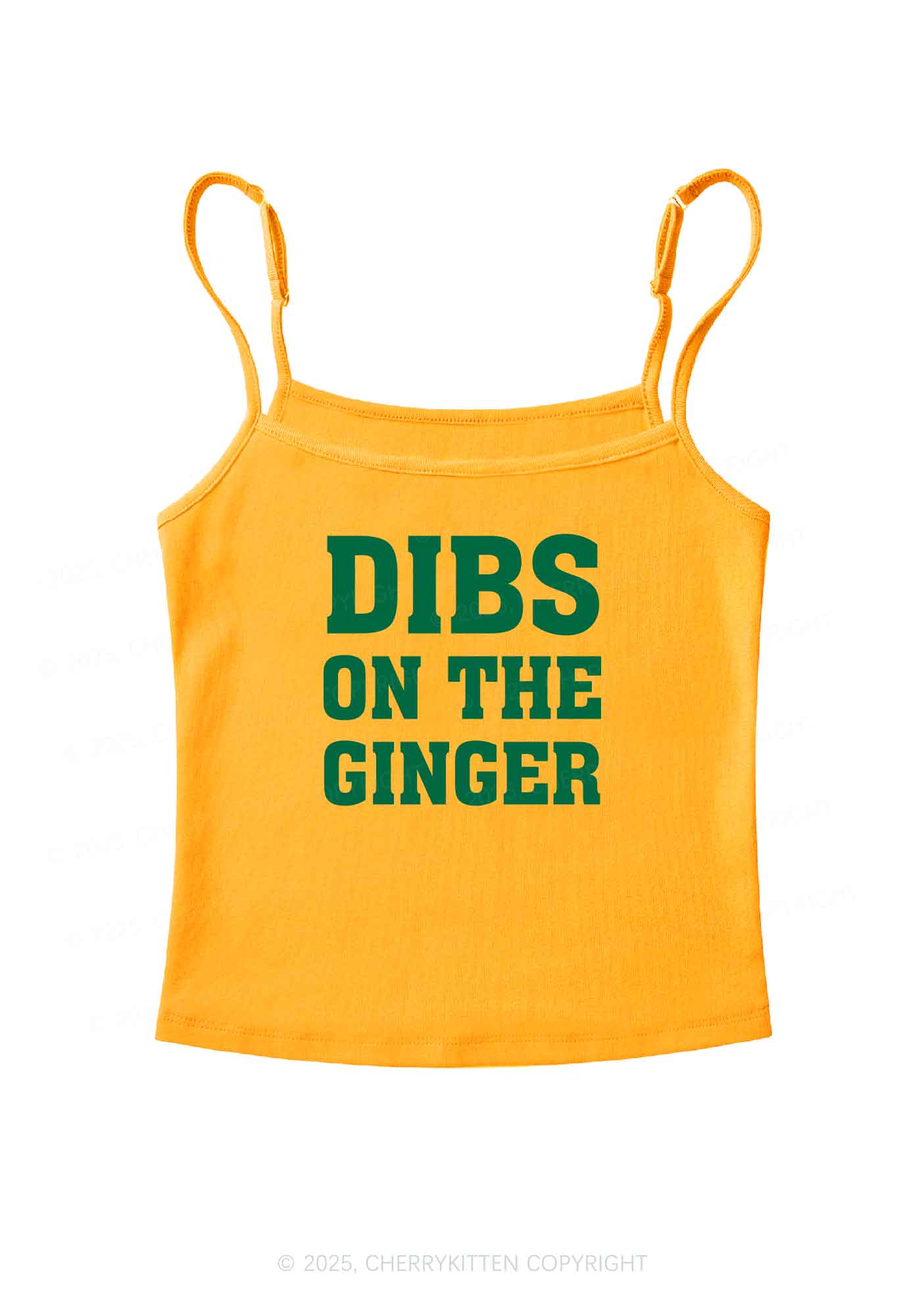 Dibs On The Ginger St Patricks Y2K Spaghetti Strap Cami Cherrykitten - Image 6