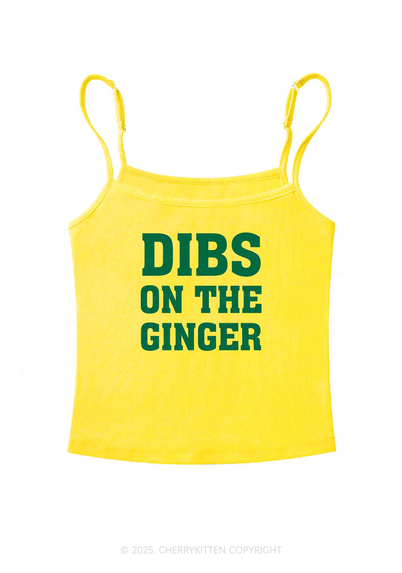 Dibs On The Ginger St Patricks Y2K Spaghetti Strap Cami Cherrykitten - Image 7