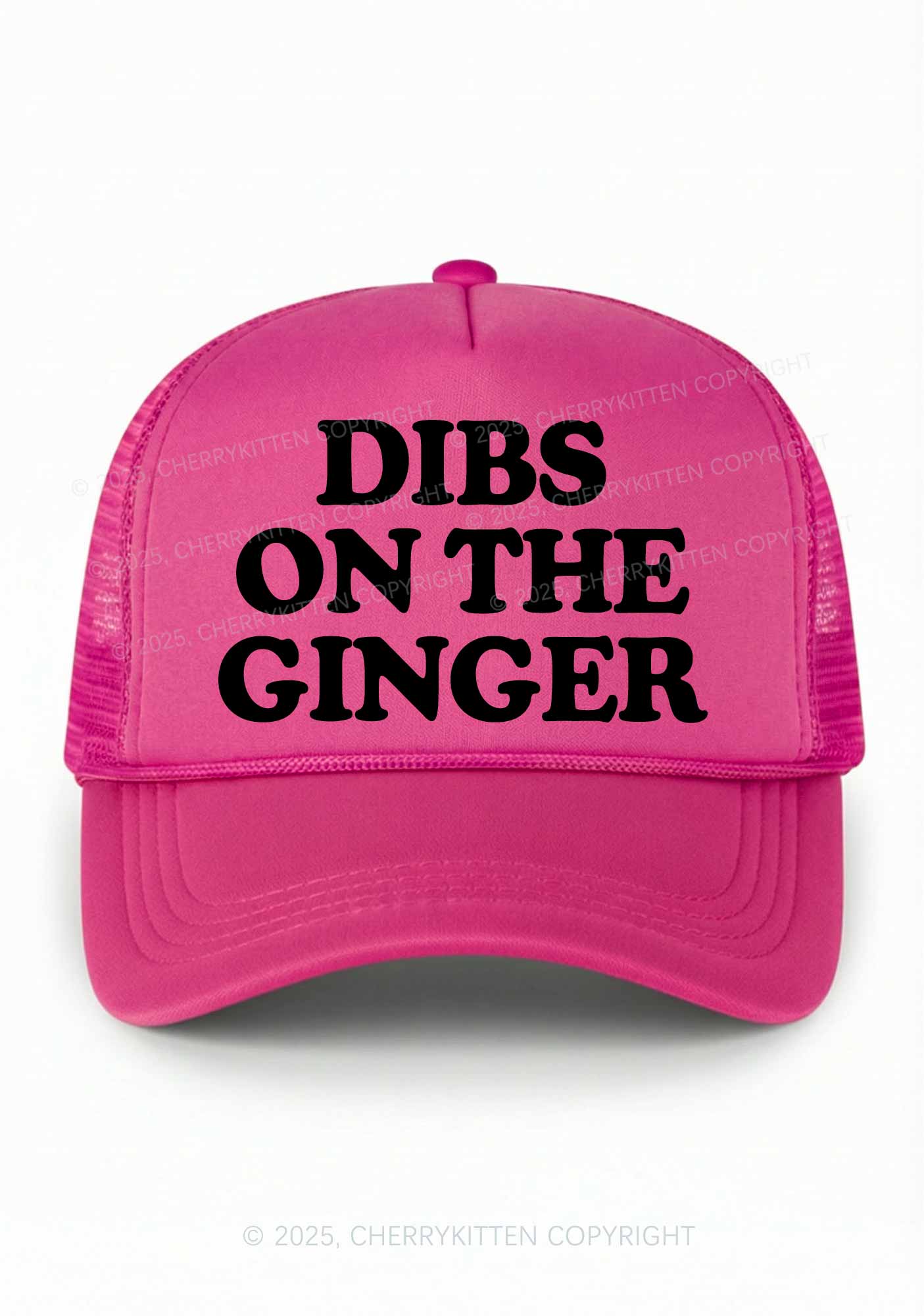 Dibs On The Ginger St Patricks Y2K Trucker Hat Cherrykitten - Image 5