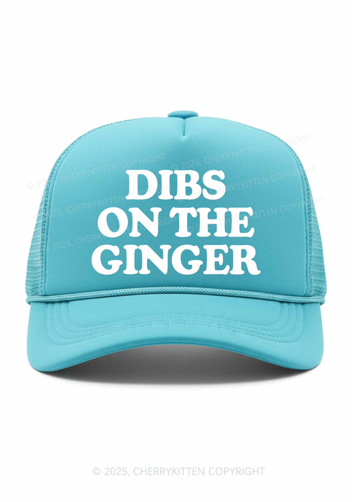 Dibs On The Ginger St Patricks Y2K Trucker Hat Cherrykitten - Image 8