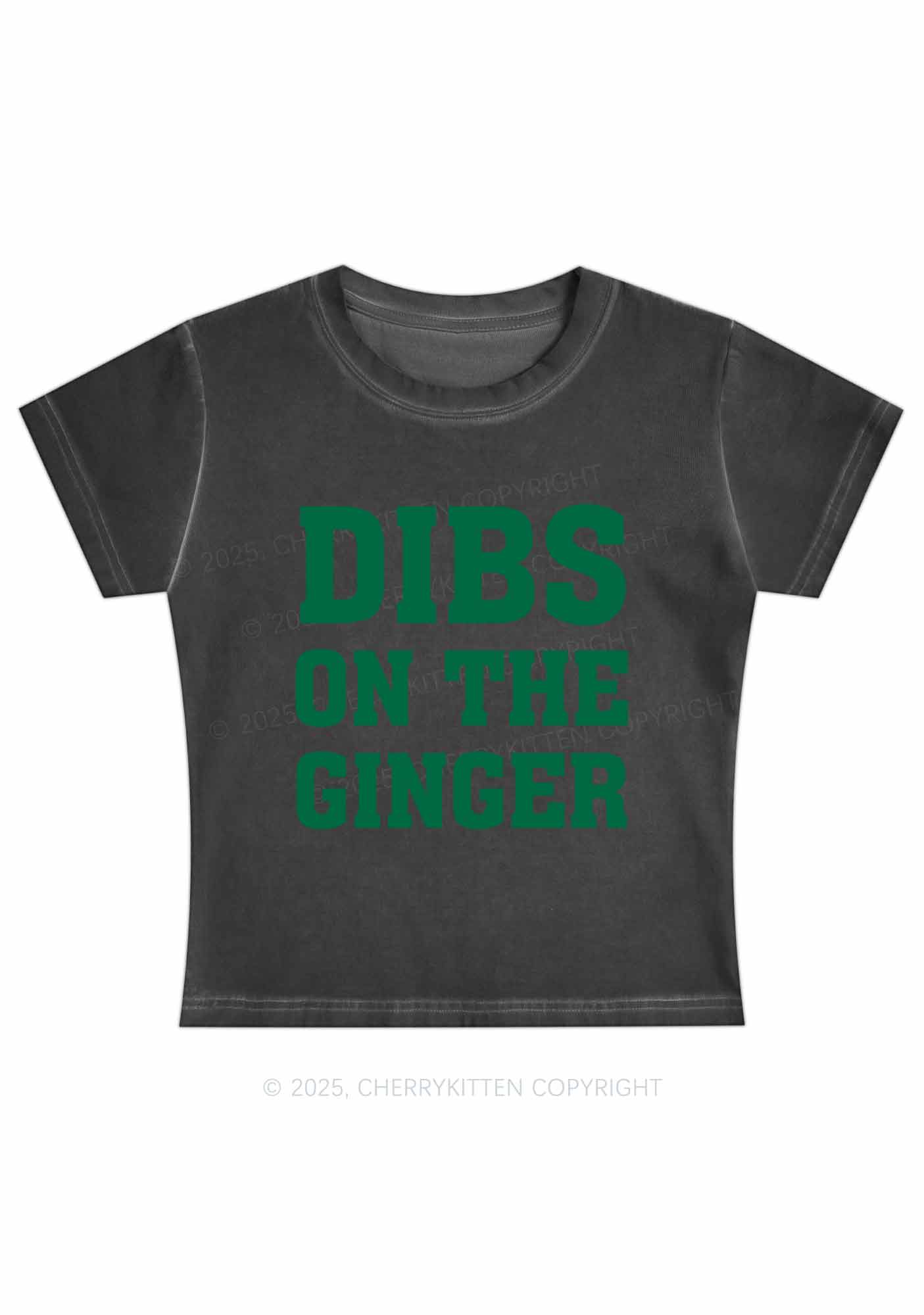 Dibs On The Ginger St Patricks Y2K Vintage Classic Tee Cherrykitten - Image 3