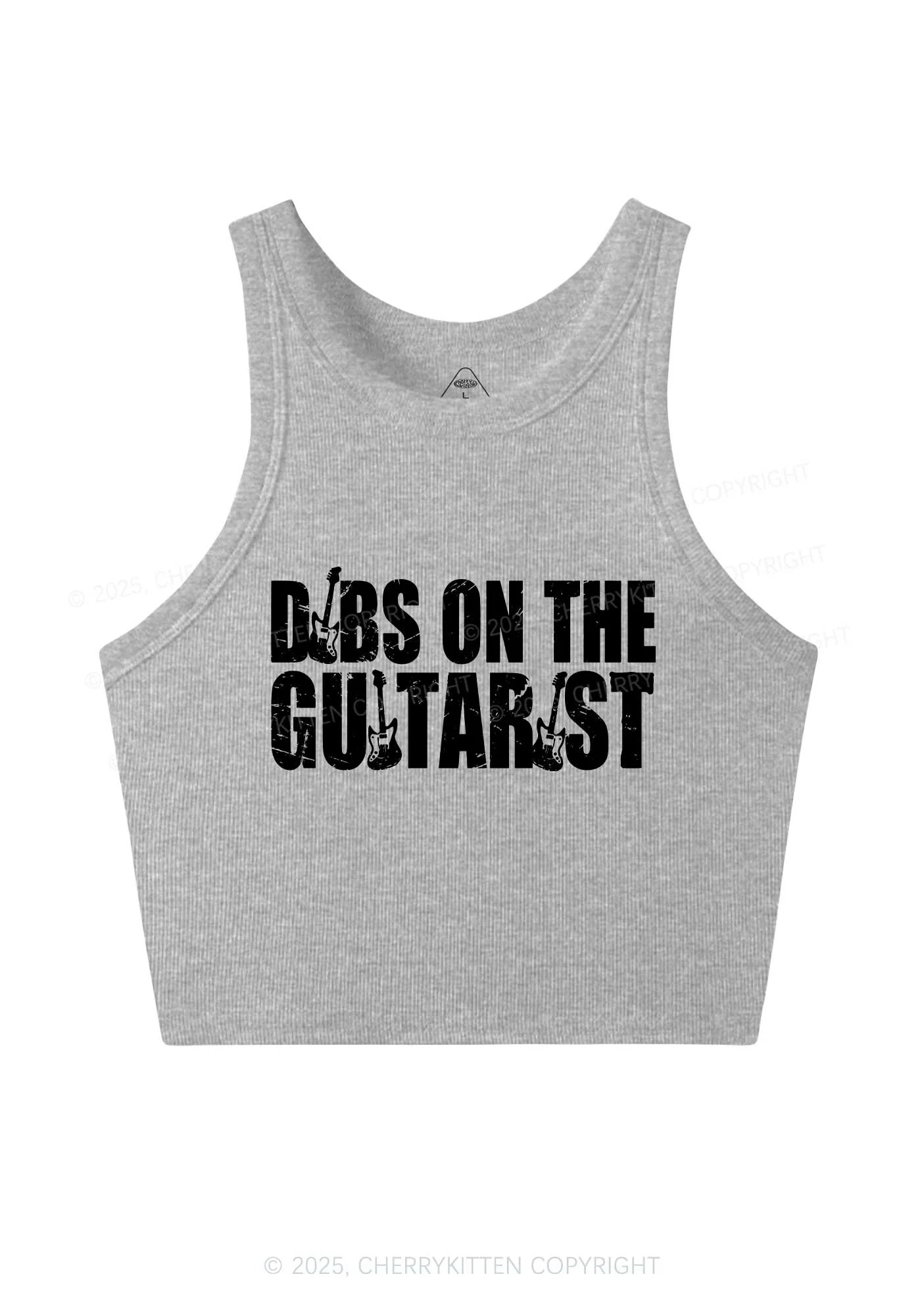 Dibs On The Guitarist Y2K Crop Tank Top Cherrykitten - Image 4