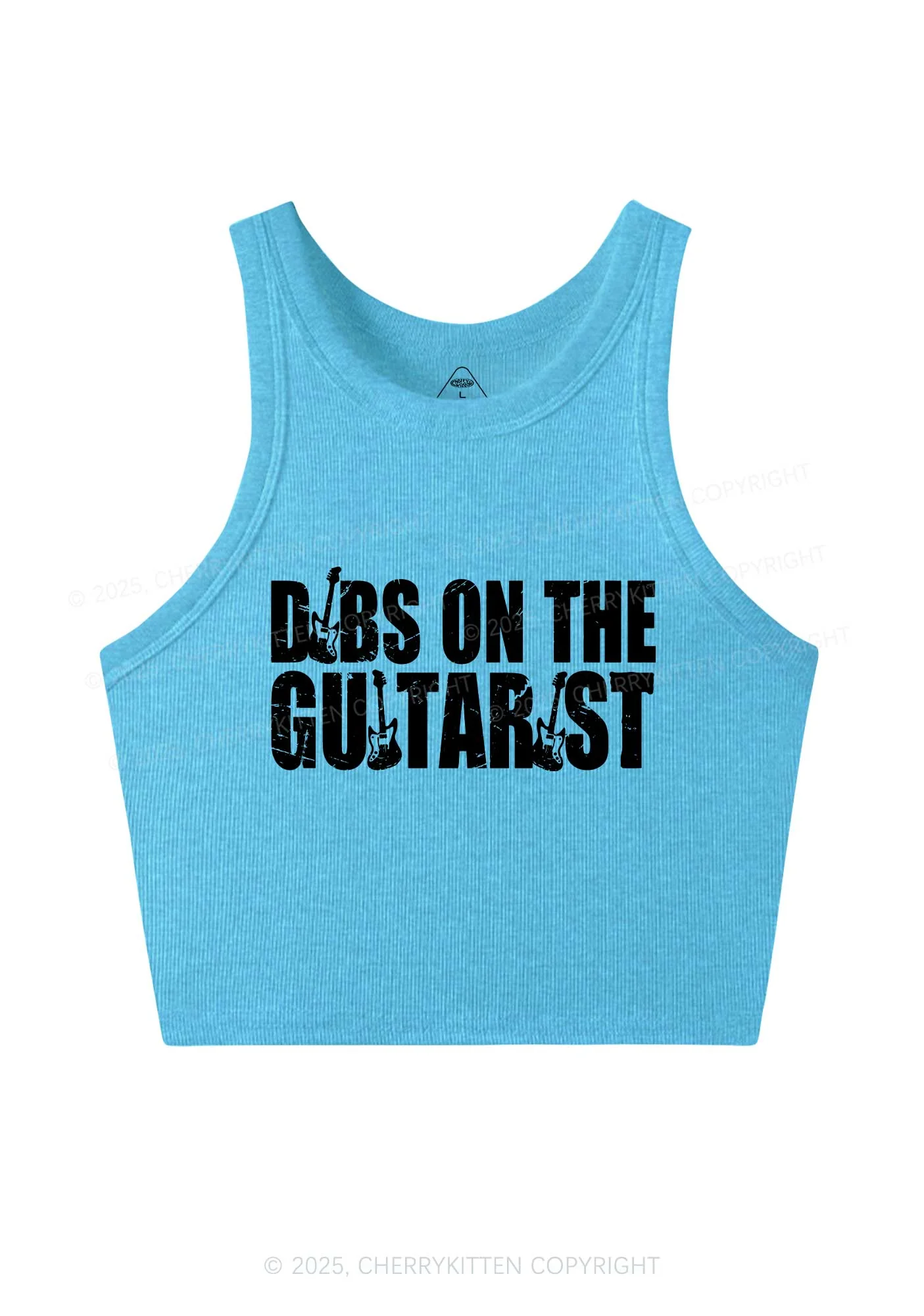 Dibs On The Guitarist Y2K Crop Tank Top Cherrykitten - Image 5