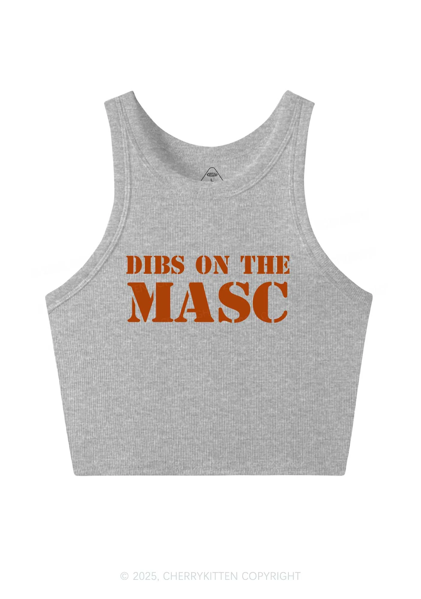 Dibs On The Masc Pride Y2K Crop Tank Top Cherrykitten - Image 5