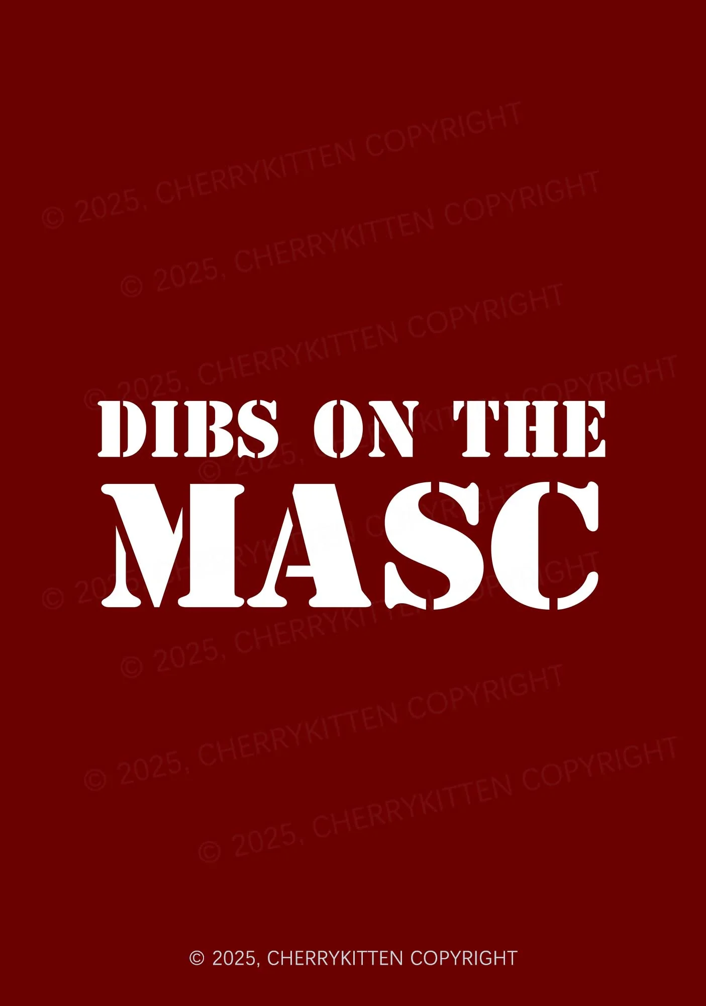 Dibs On The Masc Pride Y2K Pin Badge Cherrykitten - Image 2