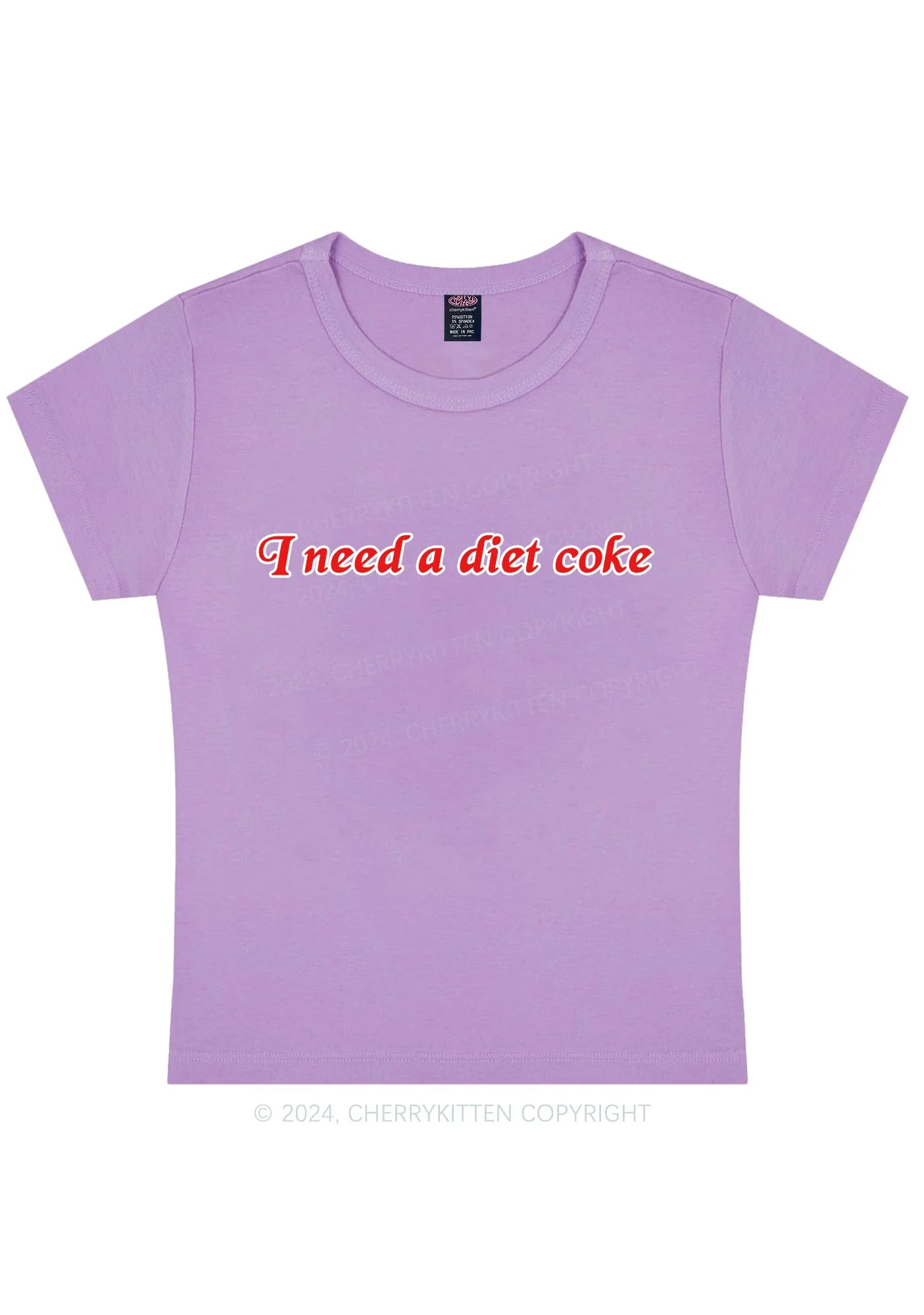 Diet Coke Y2K Baby Tee Cherrykitten - Image 7