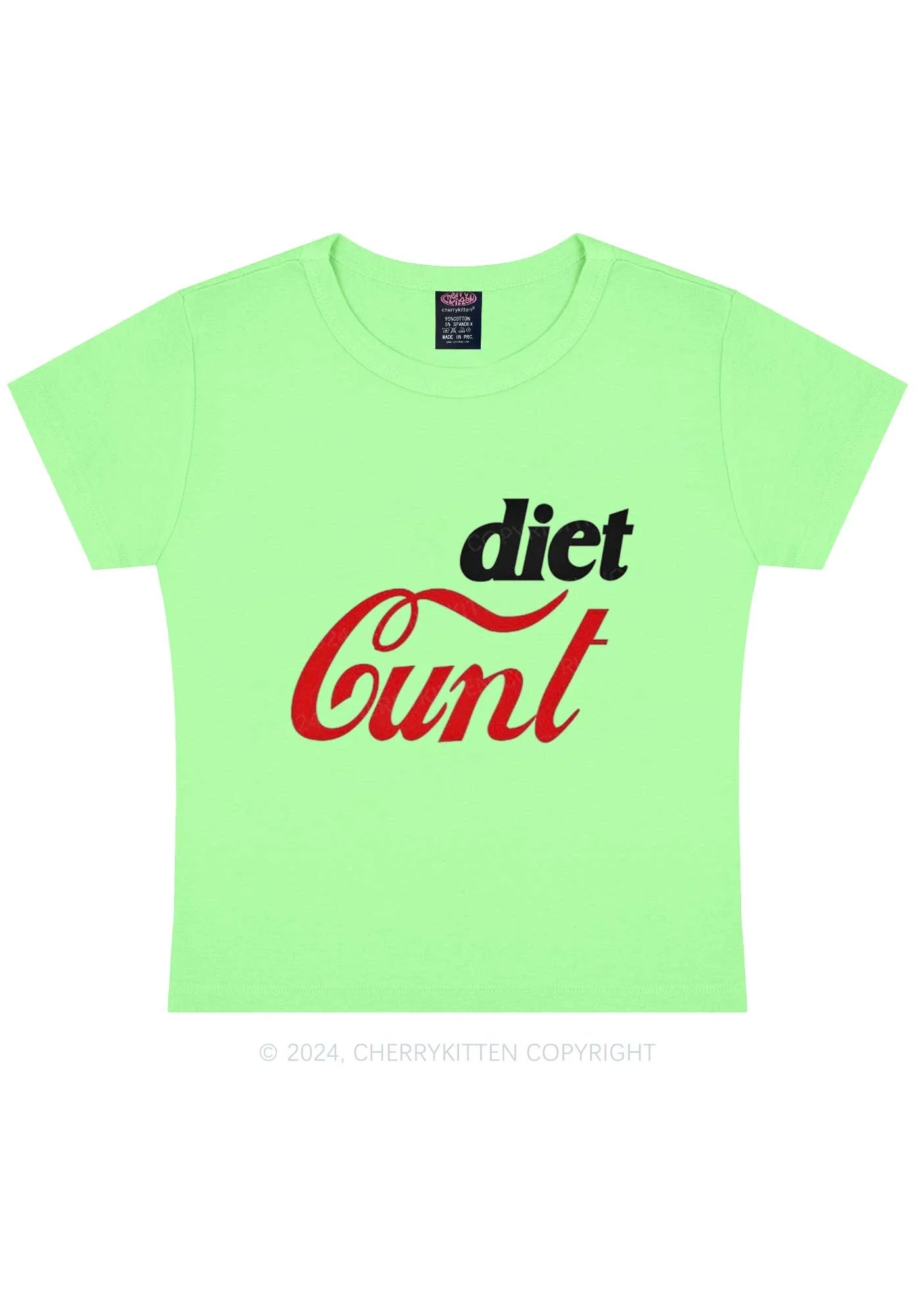 Diet Cxxt Y2K Baby Tee Cherrykitten - Image 11