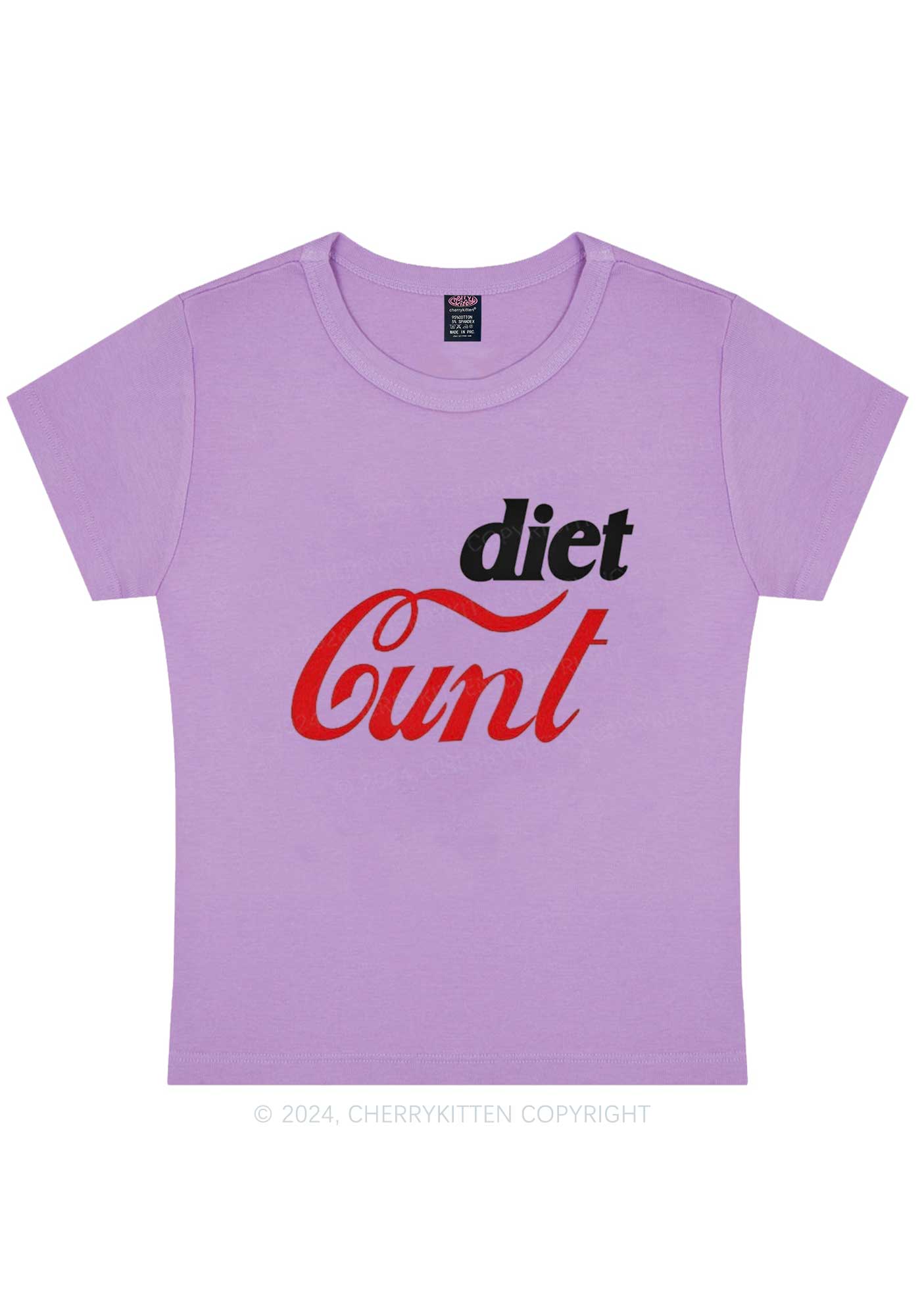 Diet Cxxt Y2K Baby Tee Cherrykitten - Image 6