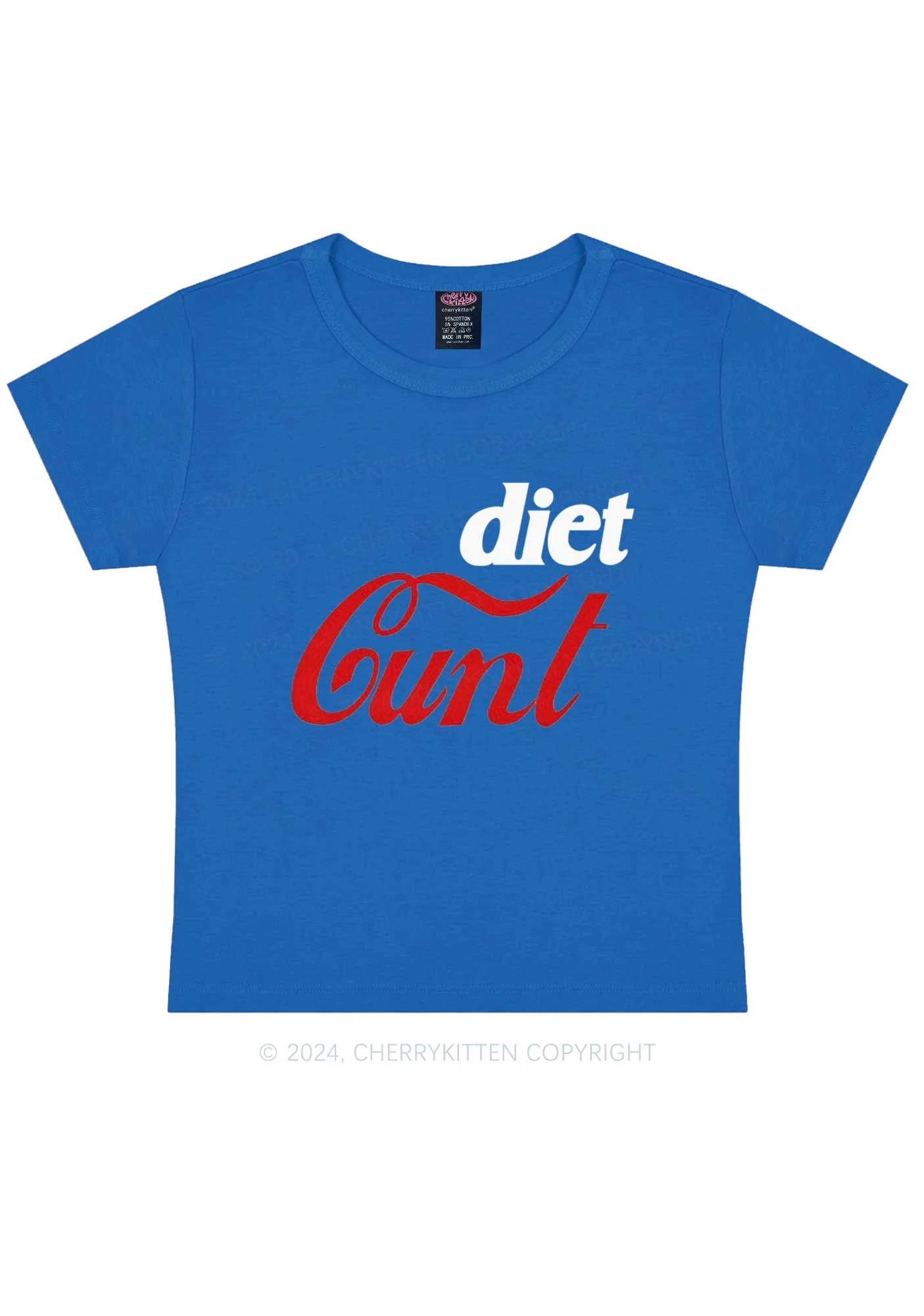 Diet Cxxt Y2K Baby Tee Cherrykitten - Image 9